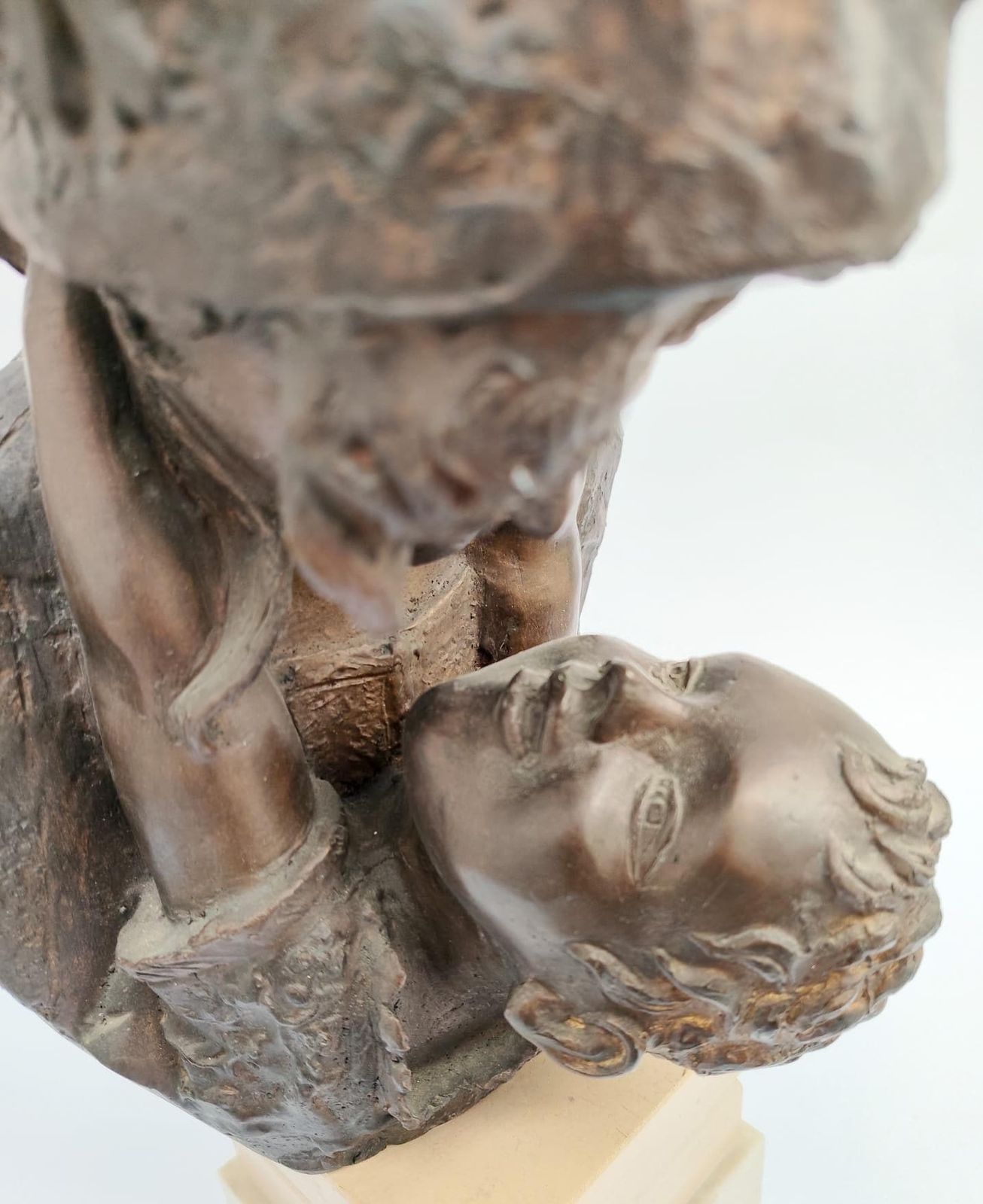 Antonio Merente Bronze Sculpture Maternity On A Vintage Marble Base From The 1970s photo buy