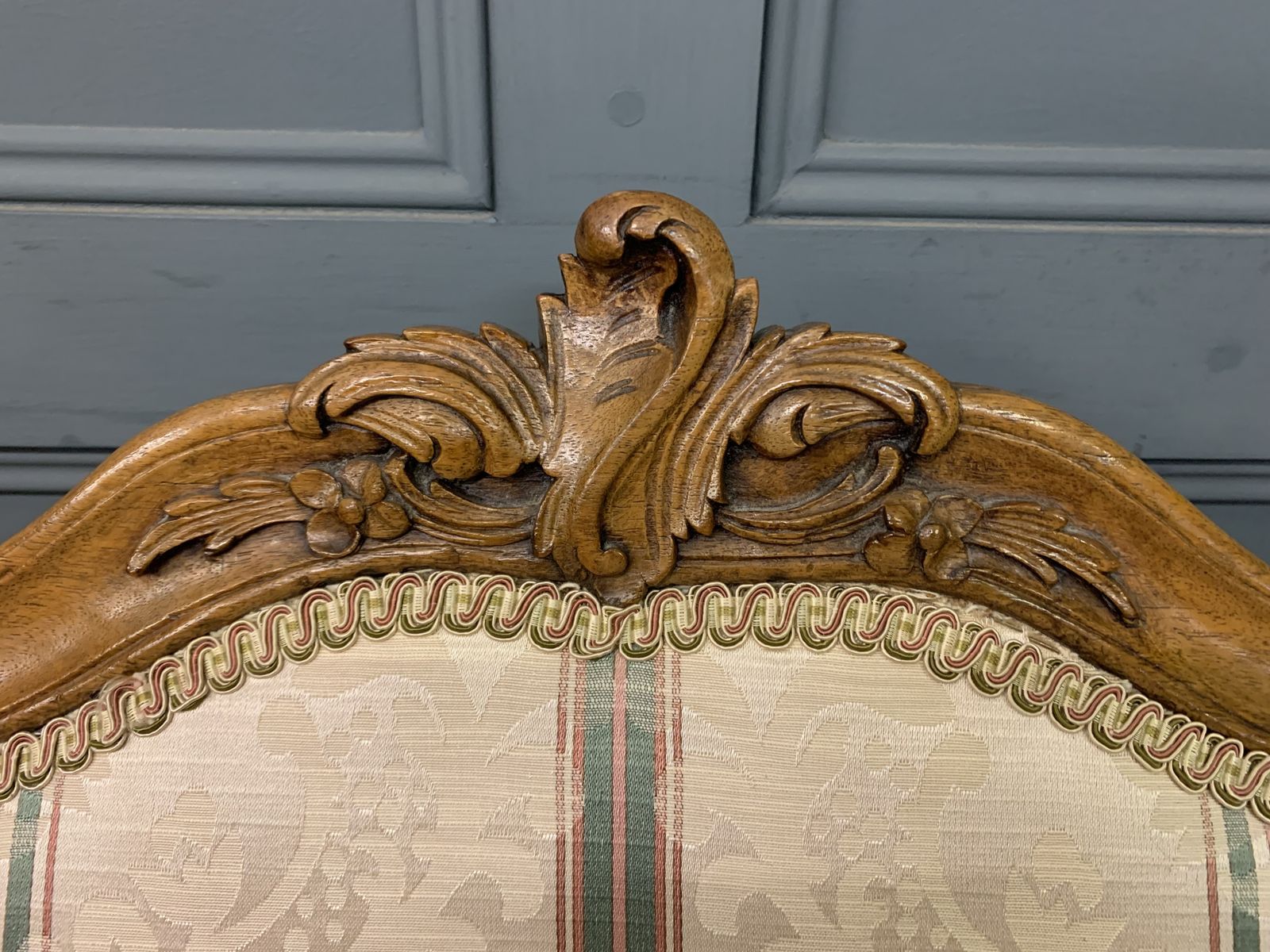 Pair Of French Carved Walnut Armchairs photo vintage