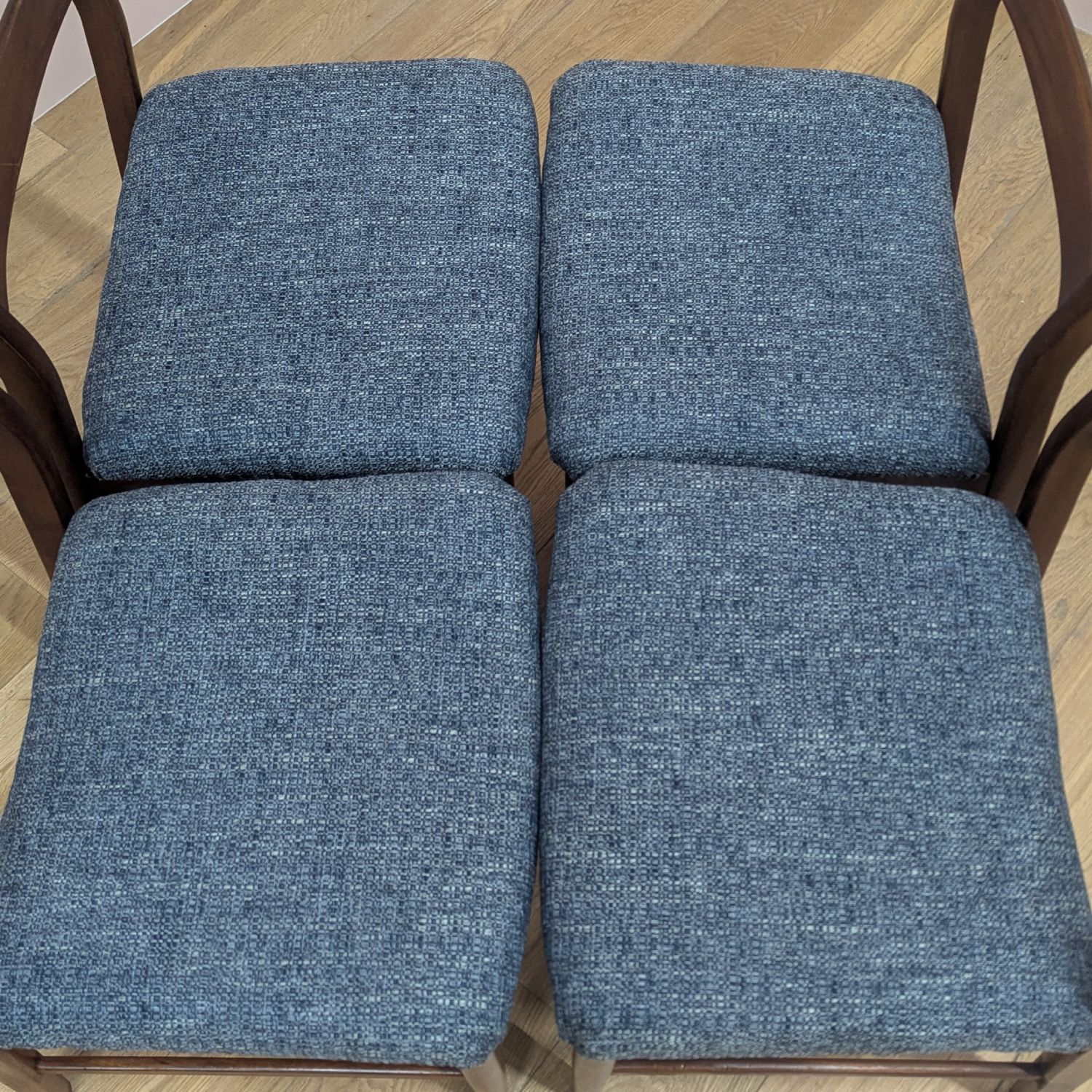 Set Of Four Vintage 1970s Dining Chairs By Jentique – New Upholstery photo buy