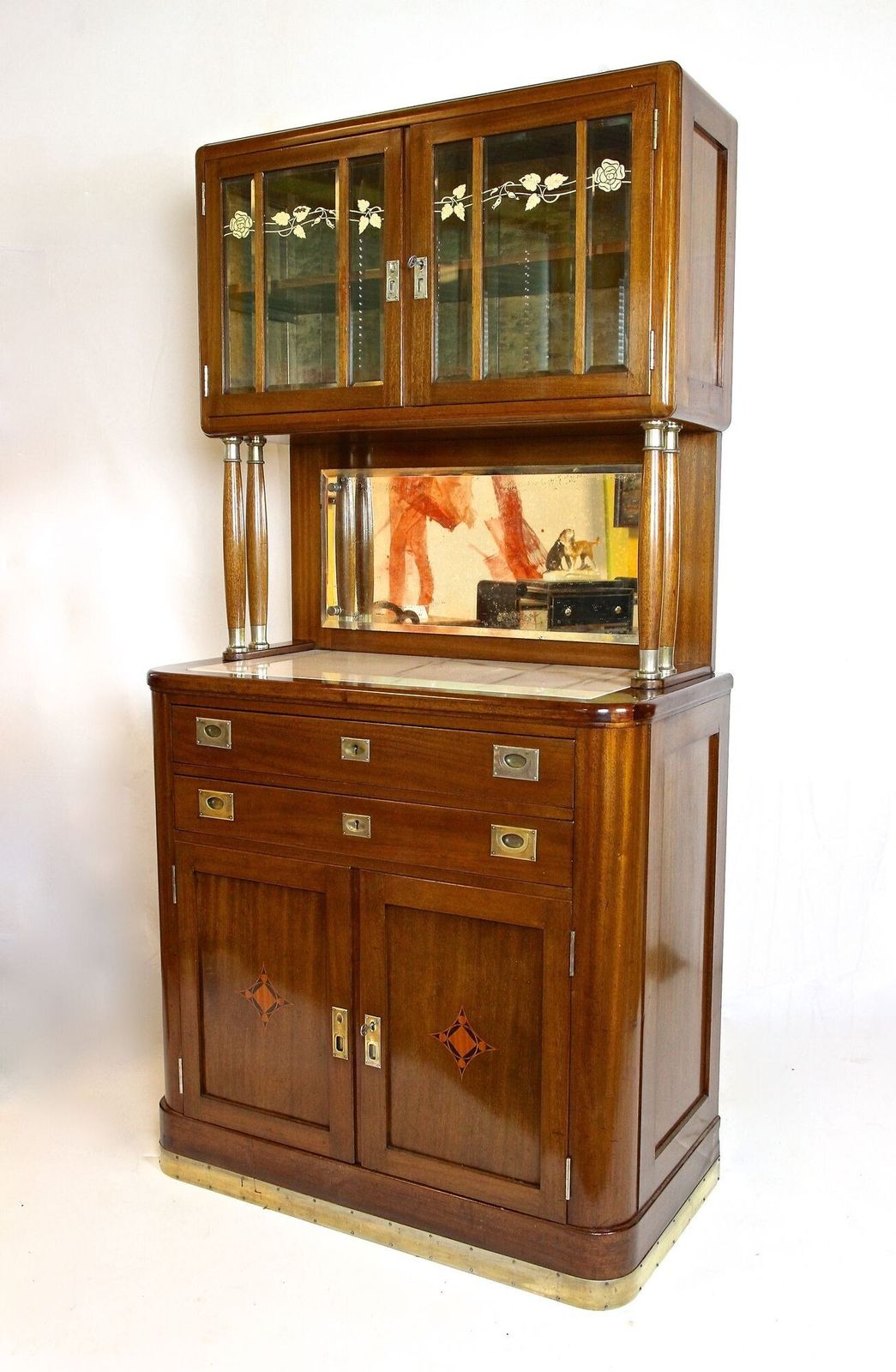 20th Century Art Nouveau Cabinet/ Buffet By H. Bäck,Mahogany, Austria Ca. 1910 photo for sale