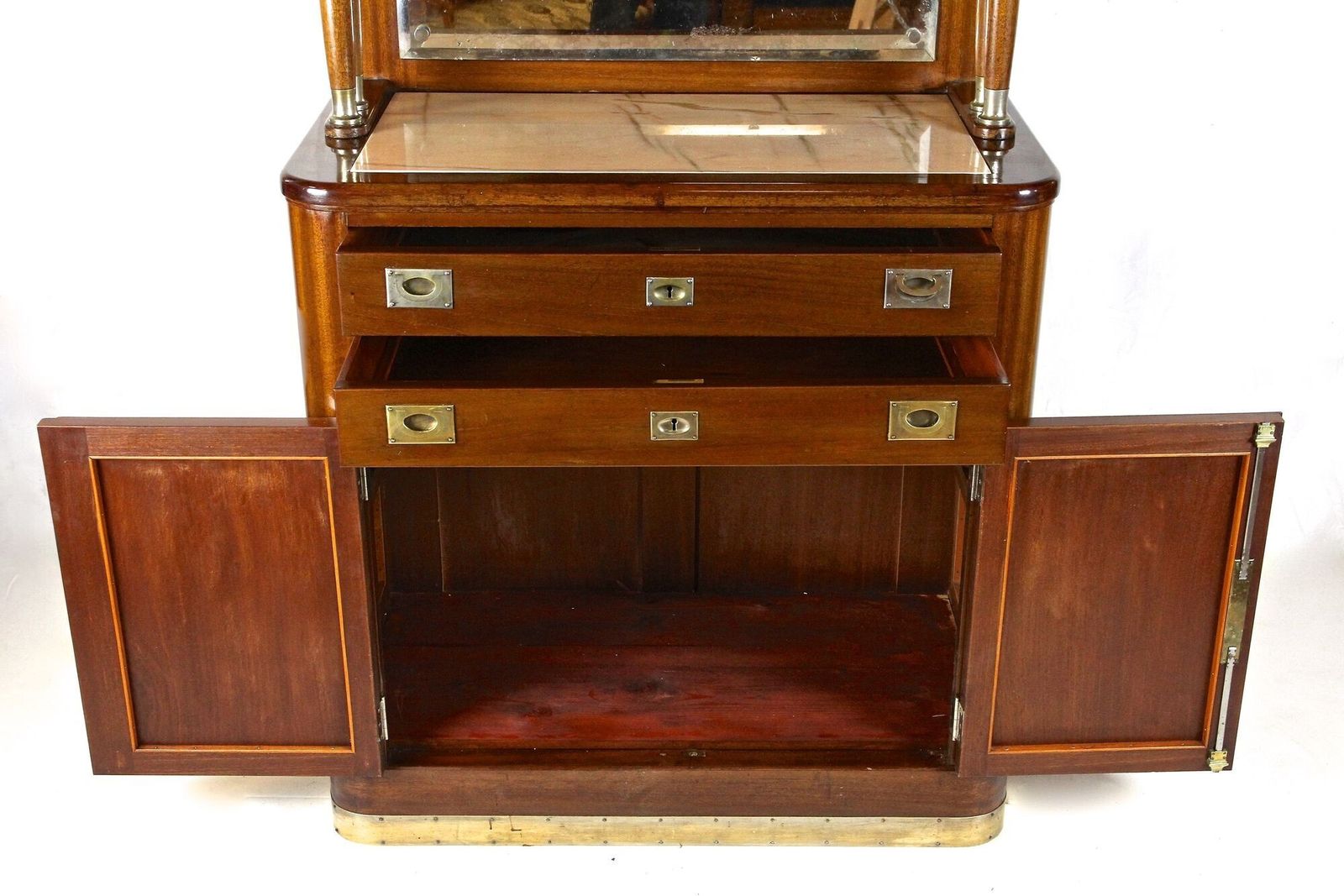 20th Century Art Nouveau Cabinet/ Buffet By H. Bäck,Mahogany, Austria Ca. 1910 photo buy