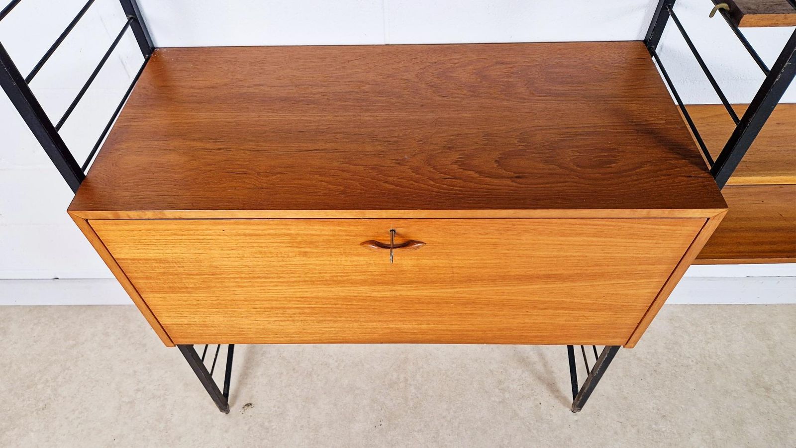 Staples Ladderax Vintage 1960s Mid Century 2 Bay Danish Design Cabinet Sideboard Shelf System Pg160 photo buy