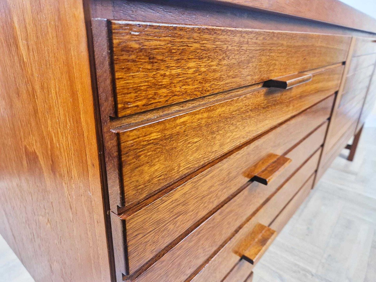 White & Newton Vintage Mid Century Teak Danish Design Sideboard Buffet Credenza Bl745 photo buy