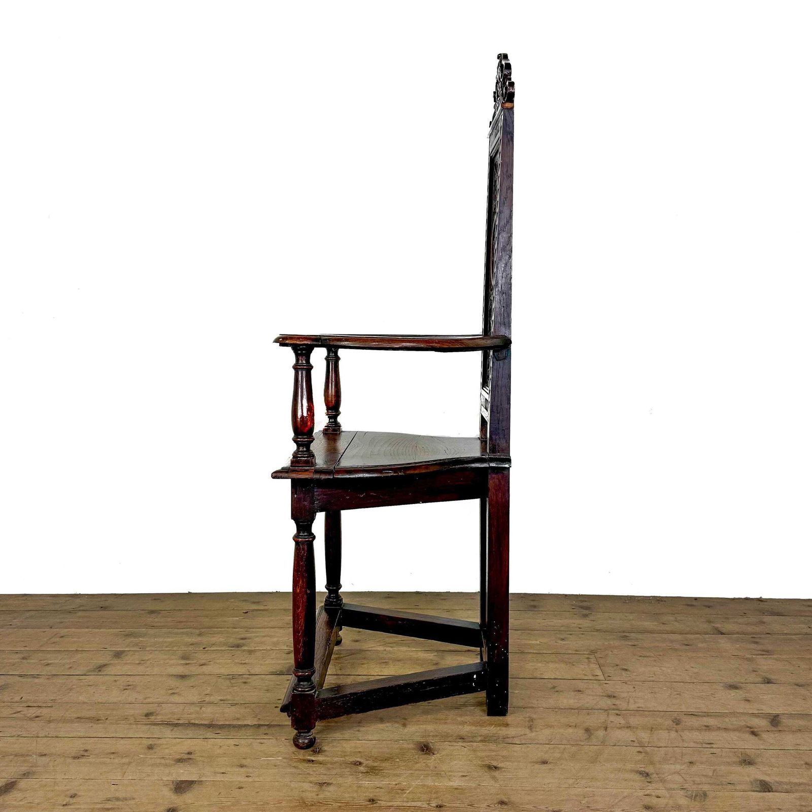 Antique Carved Oak Elbow Chair | Antique Armchairs | Wainscot Chair | Antique Furniture | Hallway Furniture (M 6876) photo buy