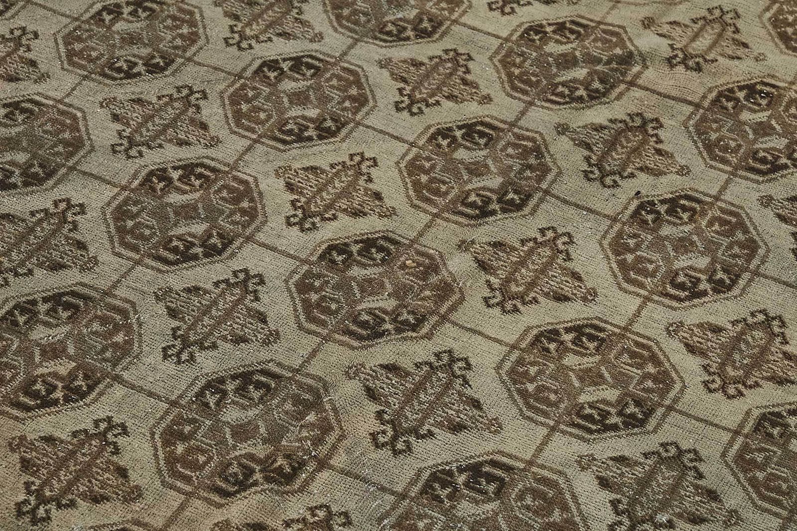 10x13 Beige Antique Ensari Turkmen Rug   50132 photo 5258.0