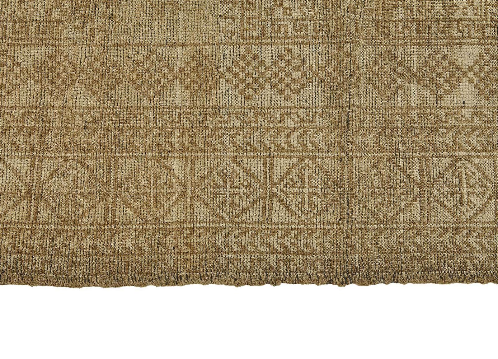 Tapis afghan Kunduz d'époque, beige, 170 x 250 cm - 50138 photo vintage