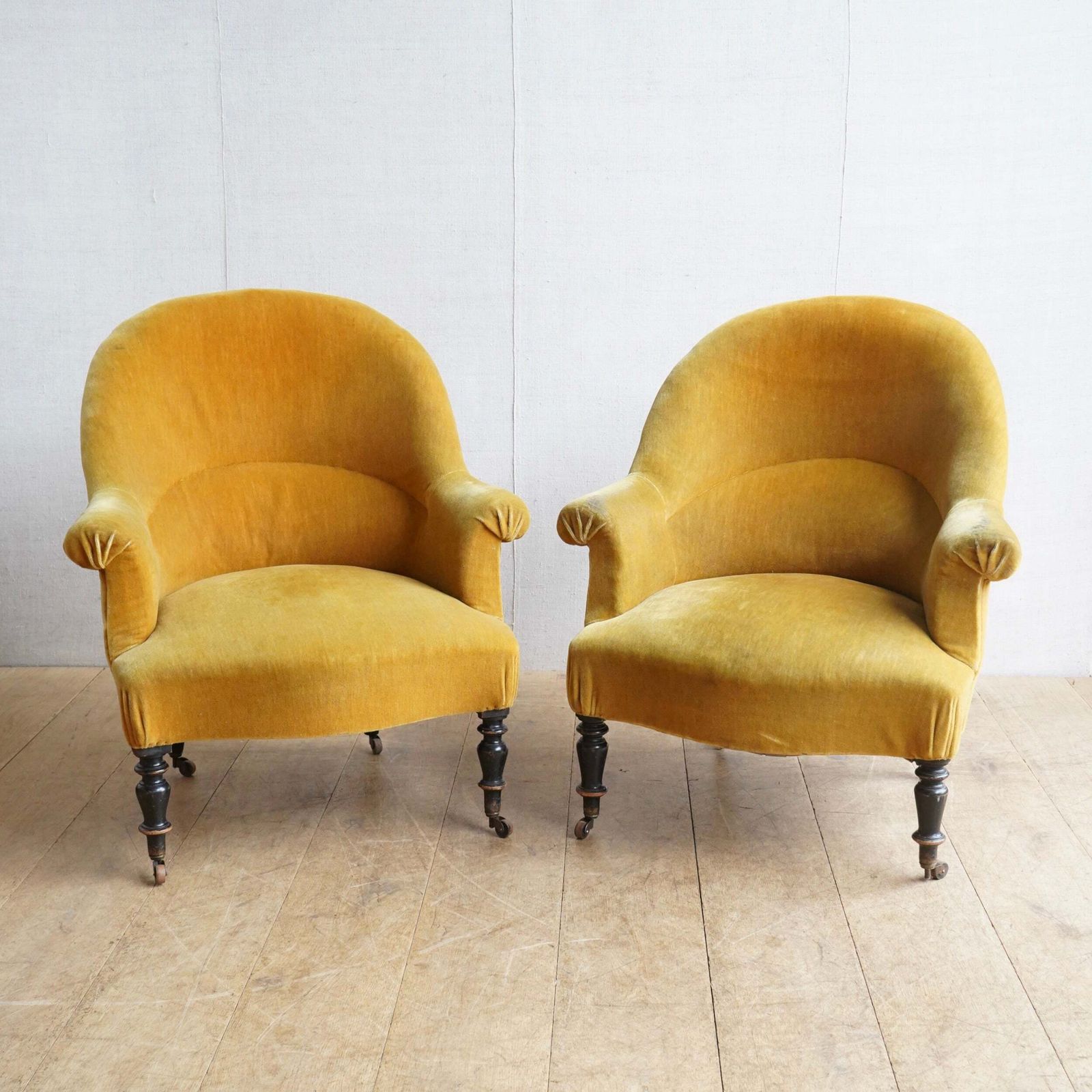French Mustard Tub Chair
