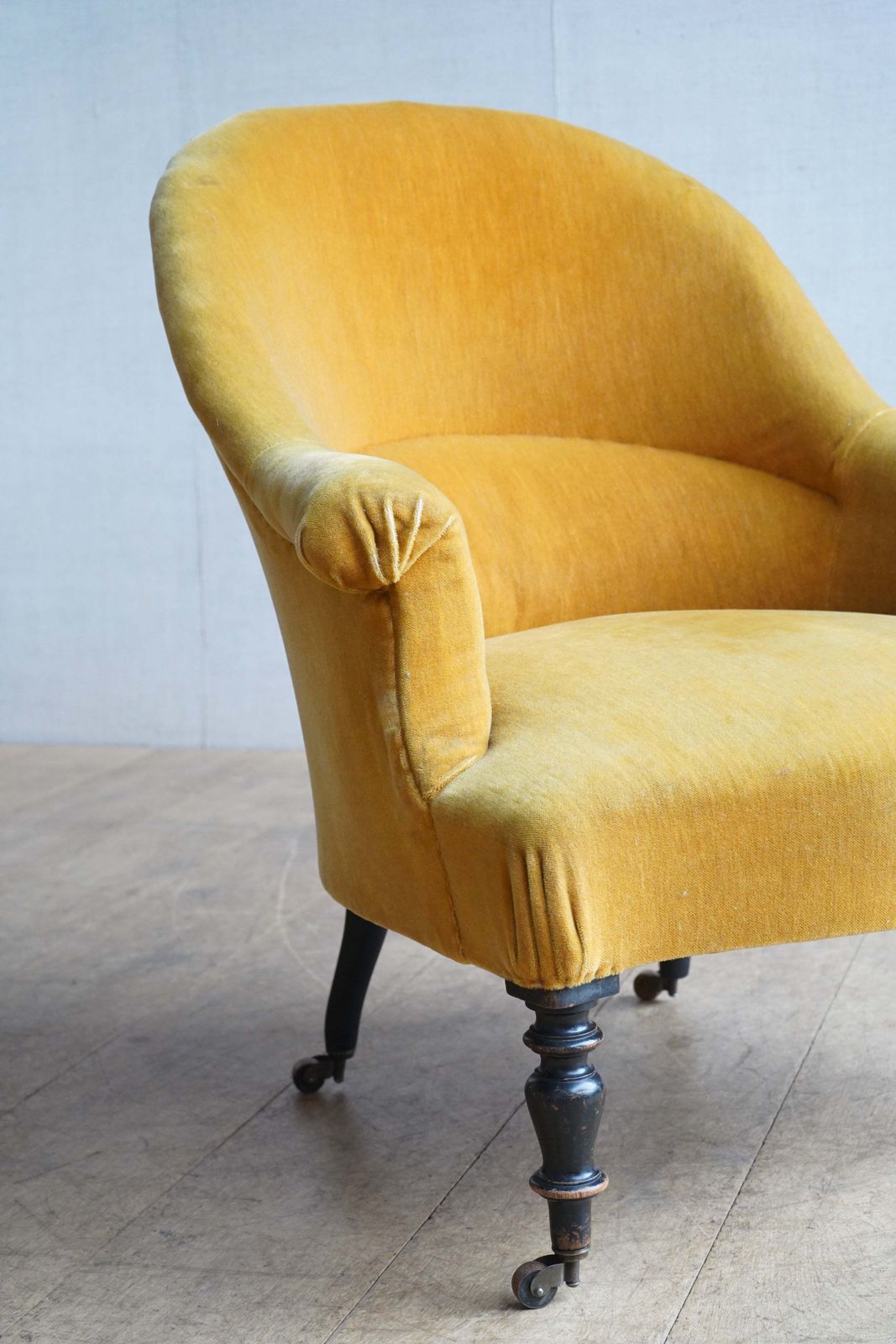 French Mustard Tub Chair photo vinterior