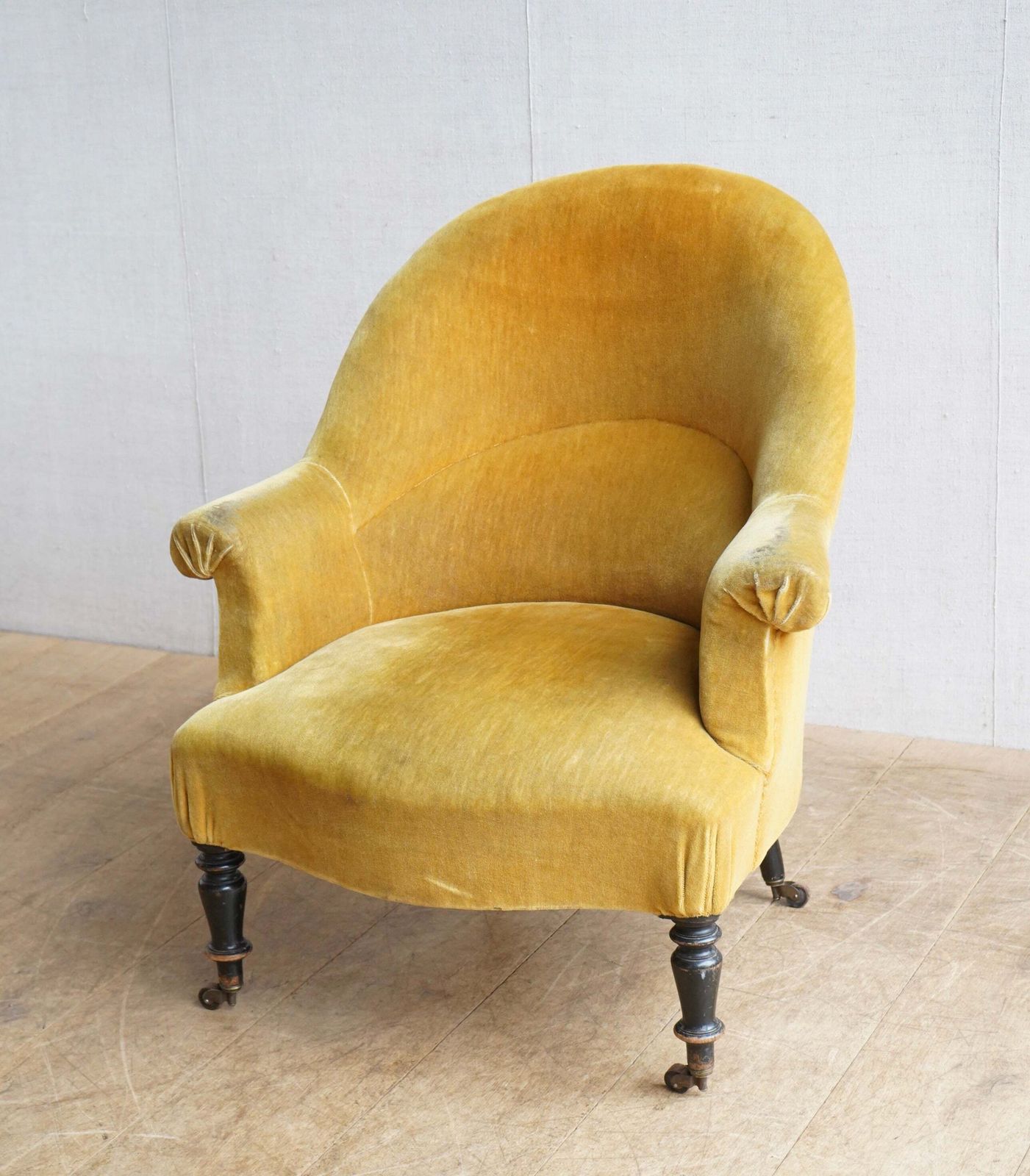 Furniture French Mustard Tub Chair photo