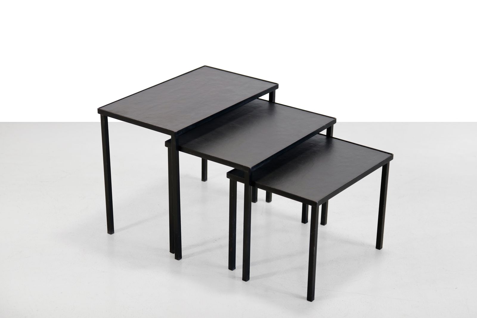 Minimalist Set Of Slate Side Tables By Artimeta, Designed By Floris Fiedeldij photo for sale