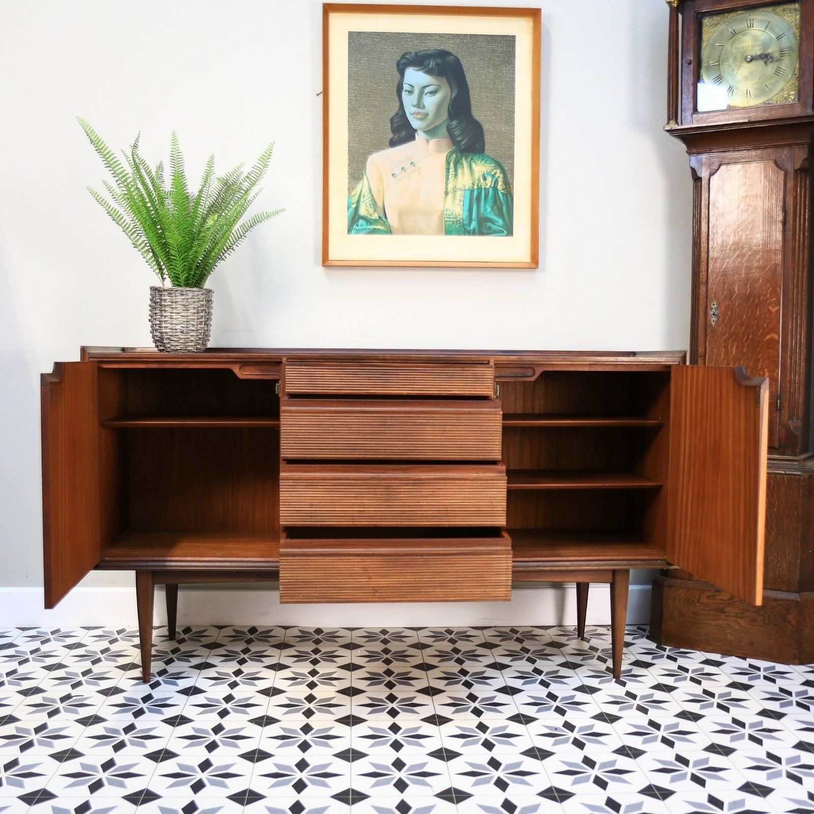 photo furniture Richard Hornby For Fyne Ladye Afromosia Teak Sideboard Retro Mid Century