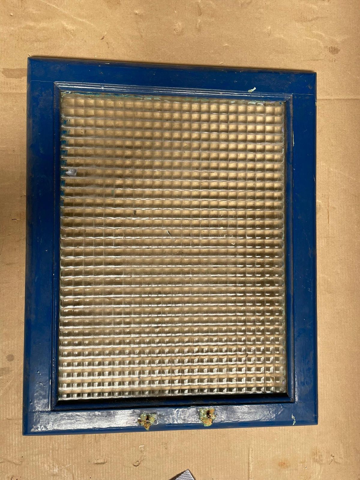 Mid Century 1960s Textured Glass Cabinet Door – Salvaged Pantry Cupboard Fron photo furniture