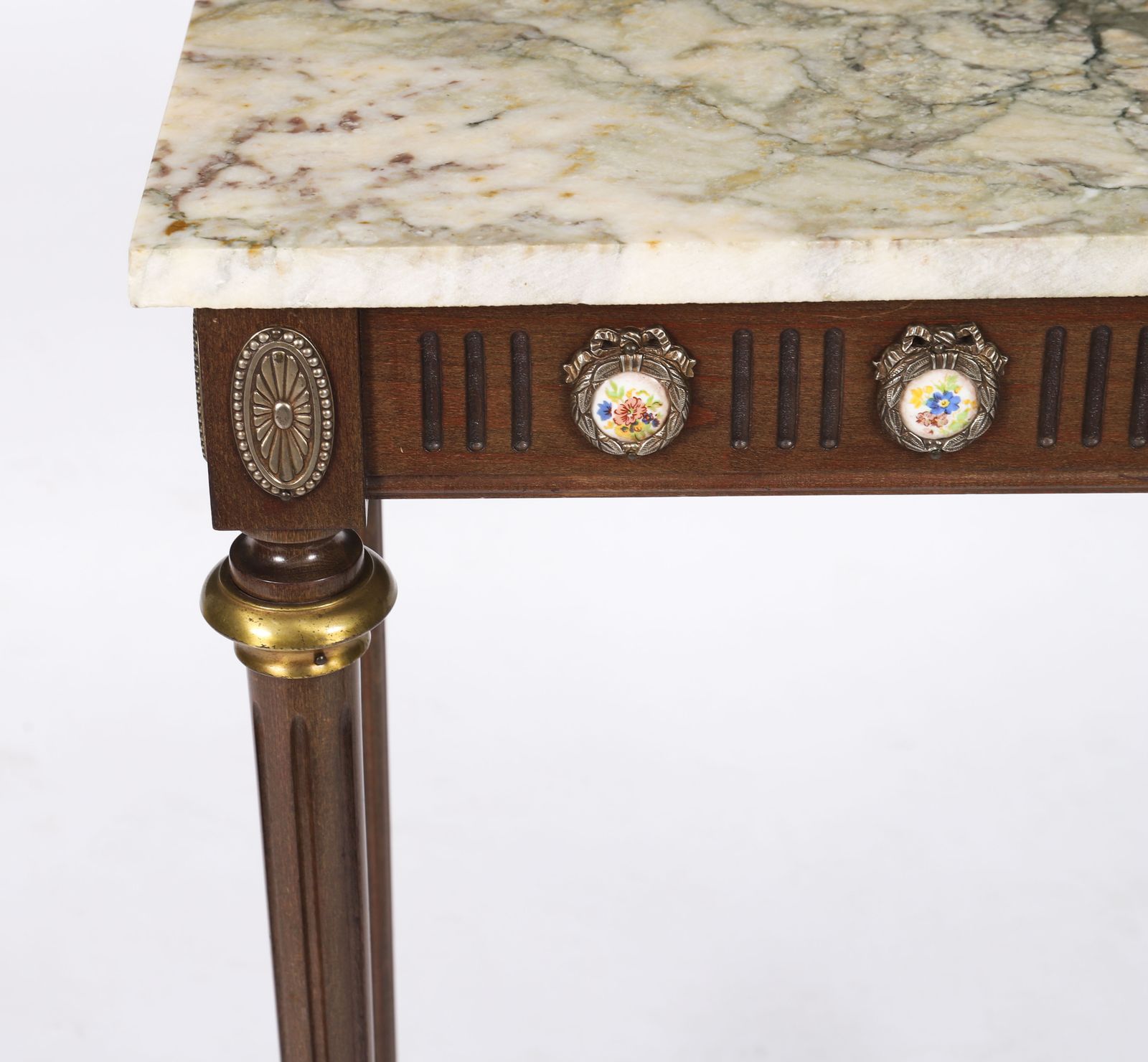 Antique Peite Console Sevres Plaques Marble Top 20th Century photo buy