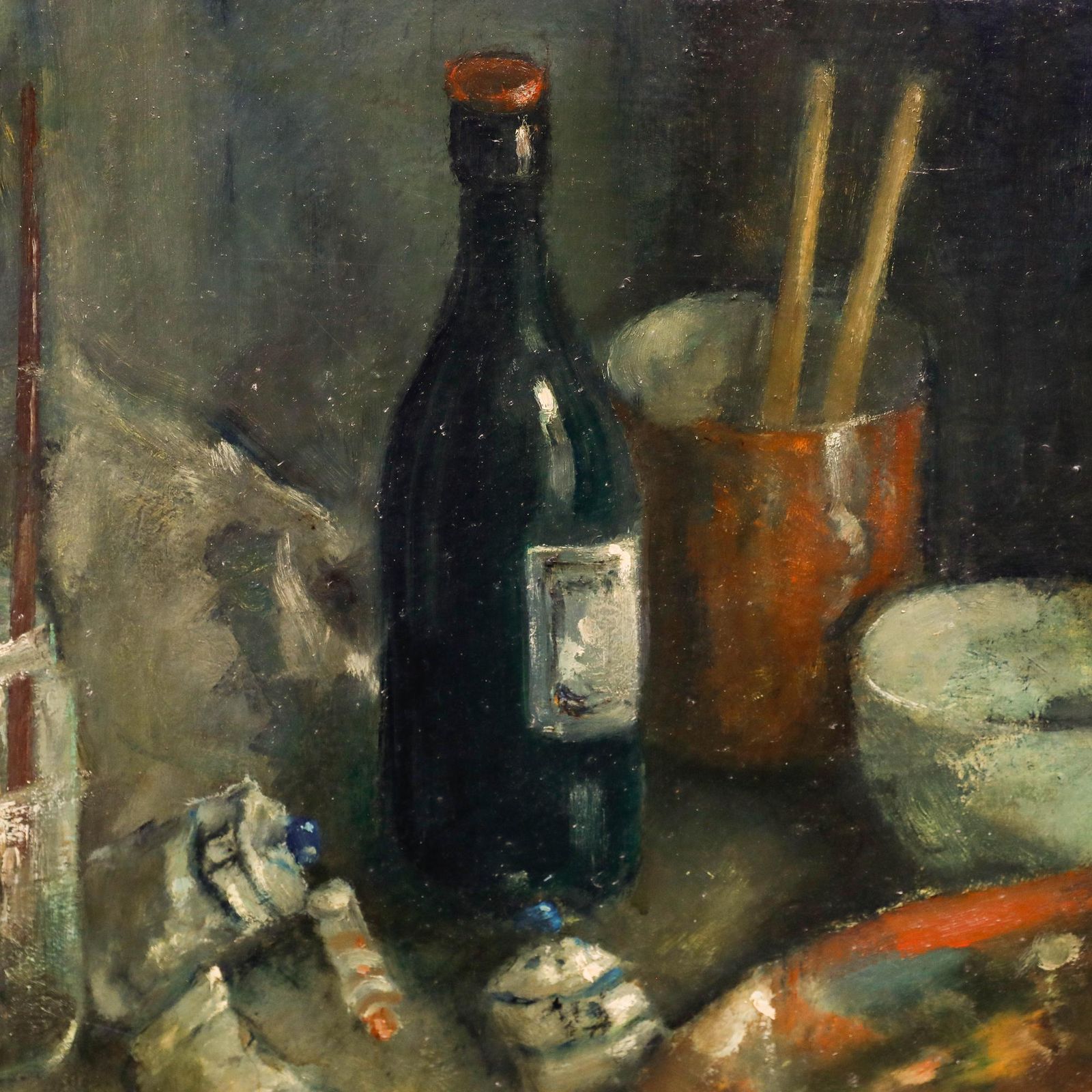 Henk Rhee (1914 1999) 20th Century Oil, The Artist's Tools photo 395.0