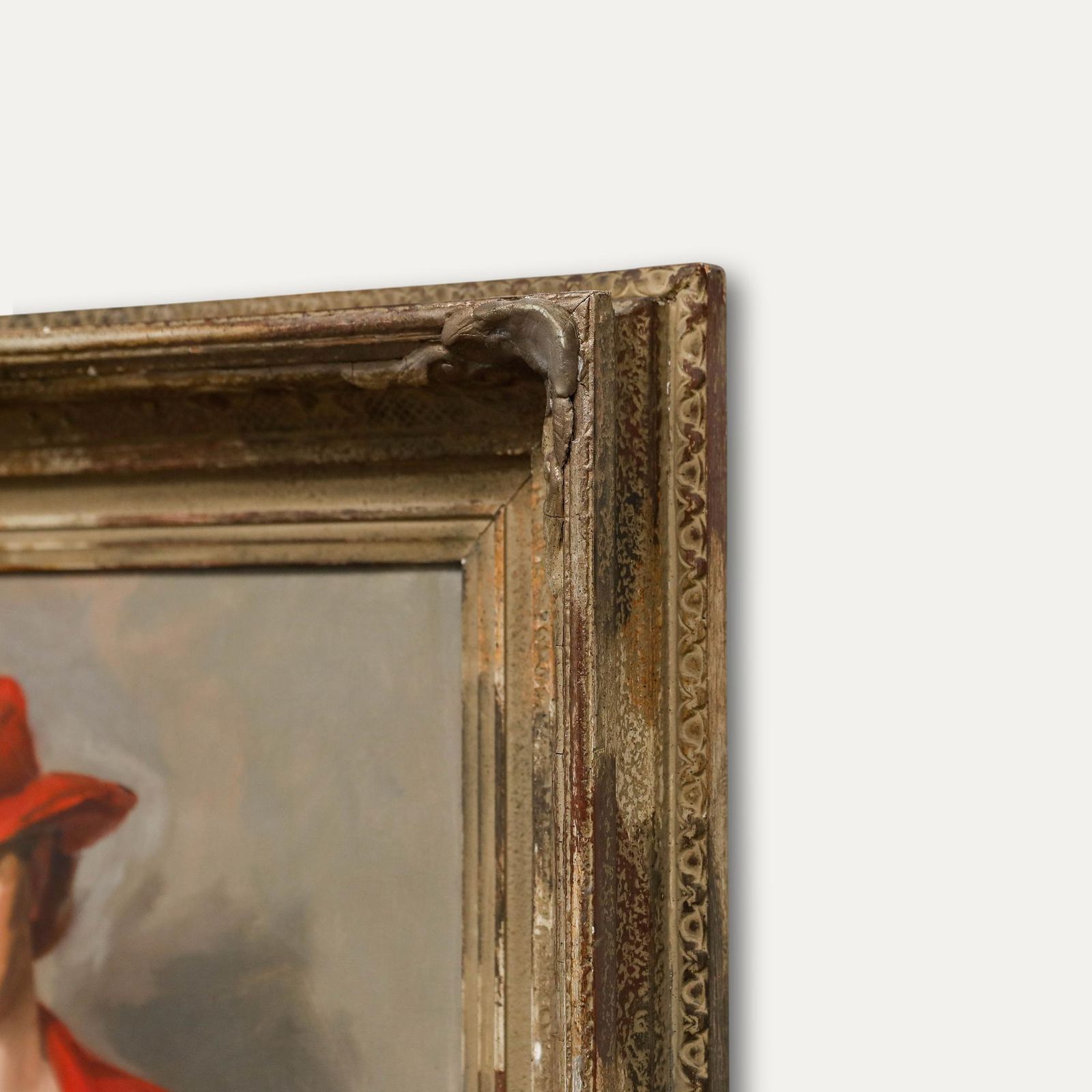 Attrib. Robert Van Cauwenberghe (1905 1985) Framed Oil, The Red Ensemble photo 850.0