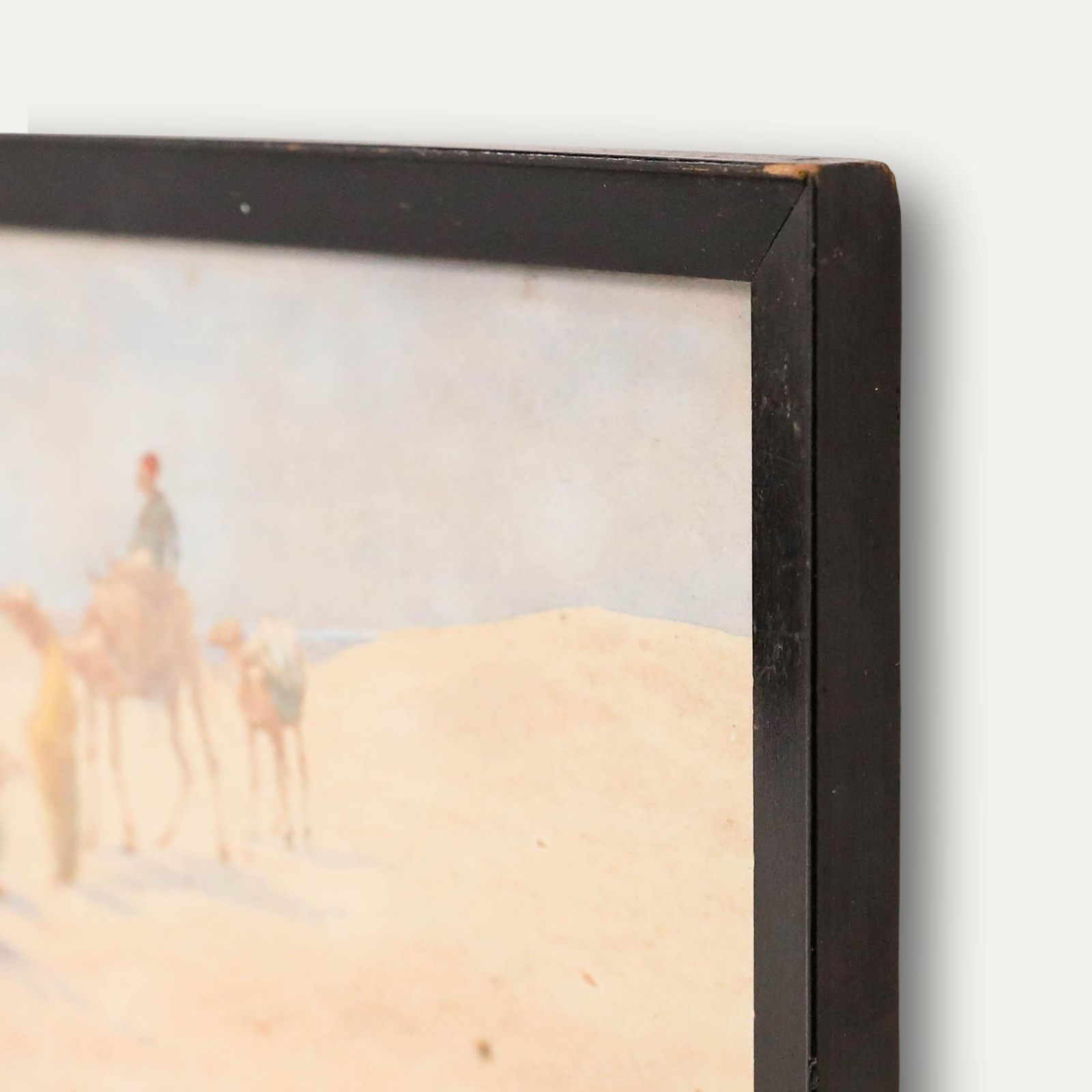 G. Jamrack Framed Early 20th Century Watercolour, Desert Journey photo vinterior