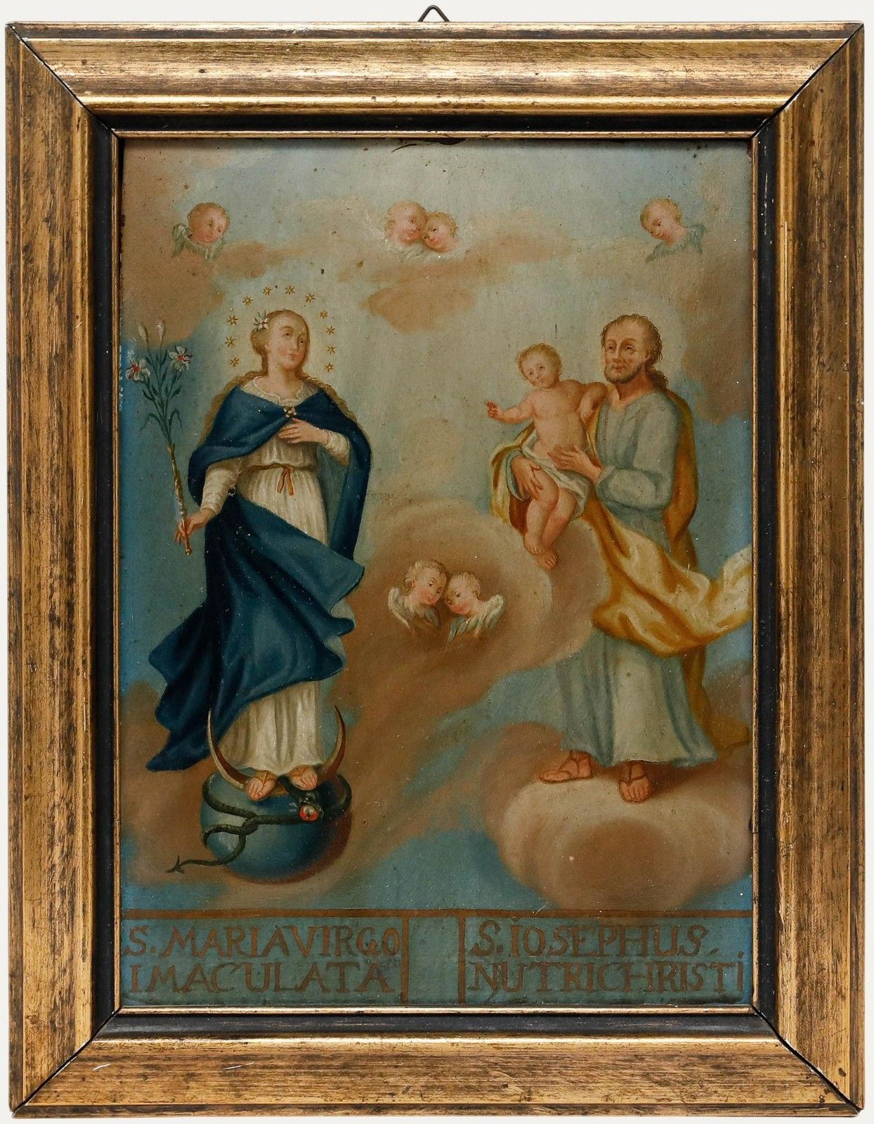 18th Century Oil The Holy Family