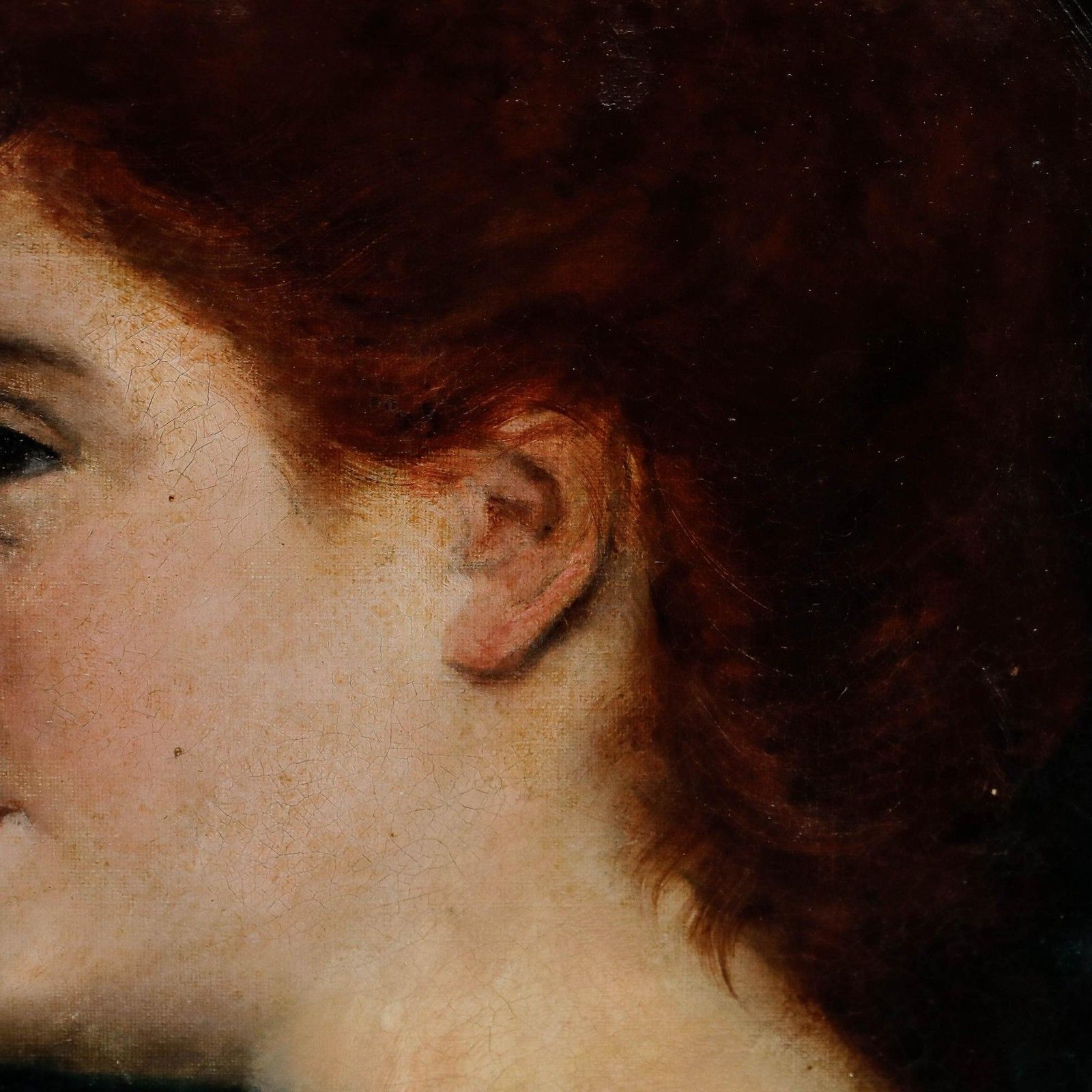 Late 19th Century Oil Portrait Of A Lady photo vinterior