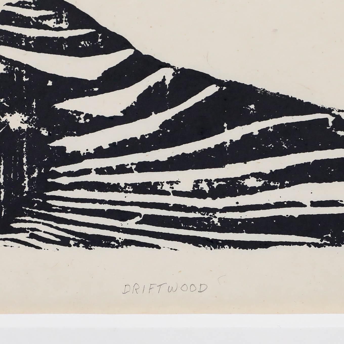 Angela Lemaire (1944 2025) Contemporary Woodcut, Driftwood photo Art