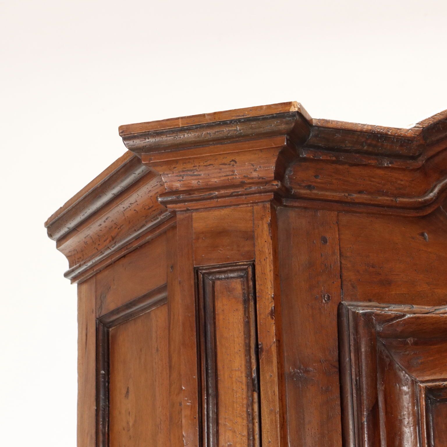 Piedmontese Wardrobe Early XVIII Century Paneled Doors Walnut photo Furniture