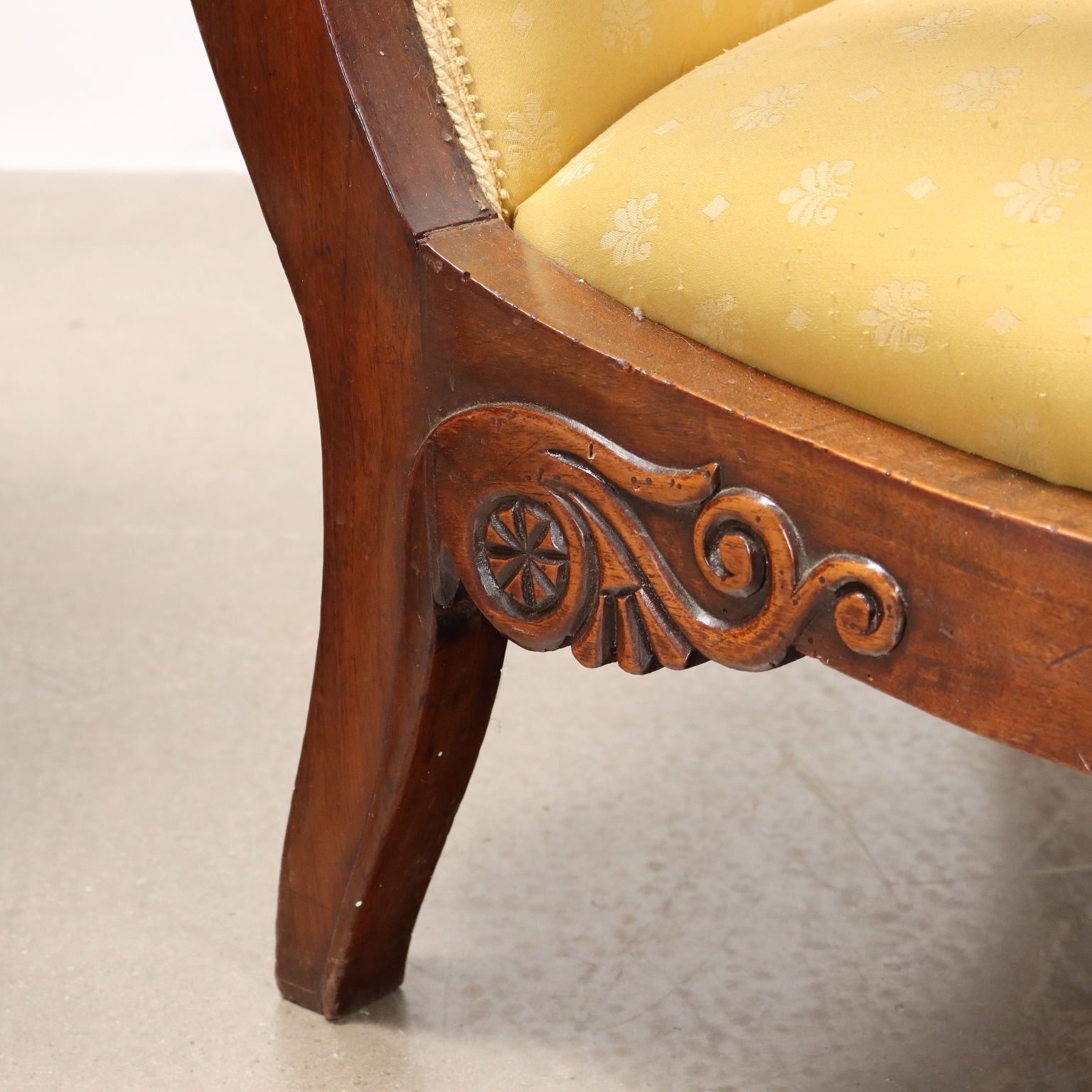 Antique Armchairs Louis Philippe Walnut Italy XIX Century photo vinterior