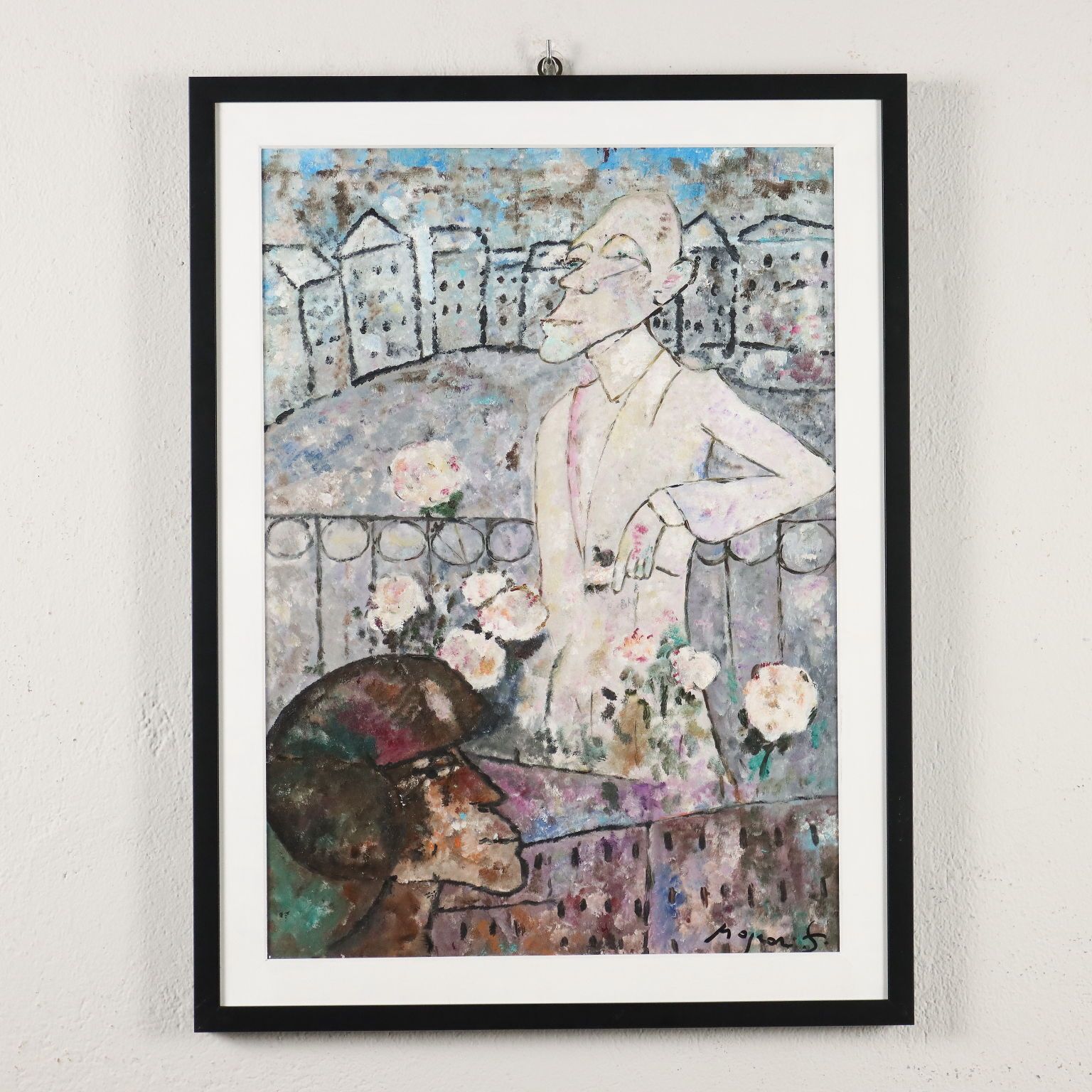 Contemporary Painting Copy Signed Rognoni XX Century photo for sale