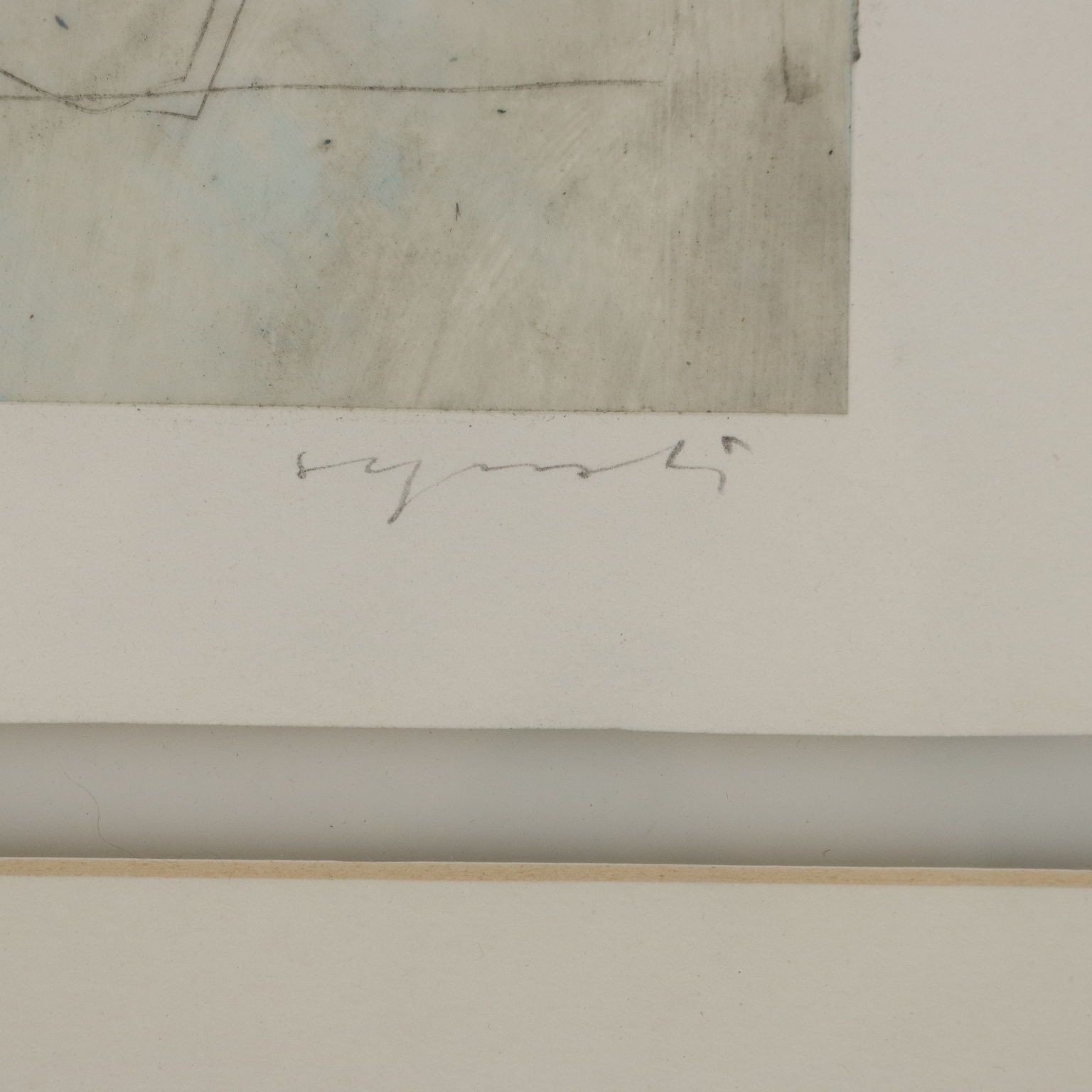 Contemporary Painting Signed Luca Caccioni Mixed Technique 1991 photo vinterior