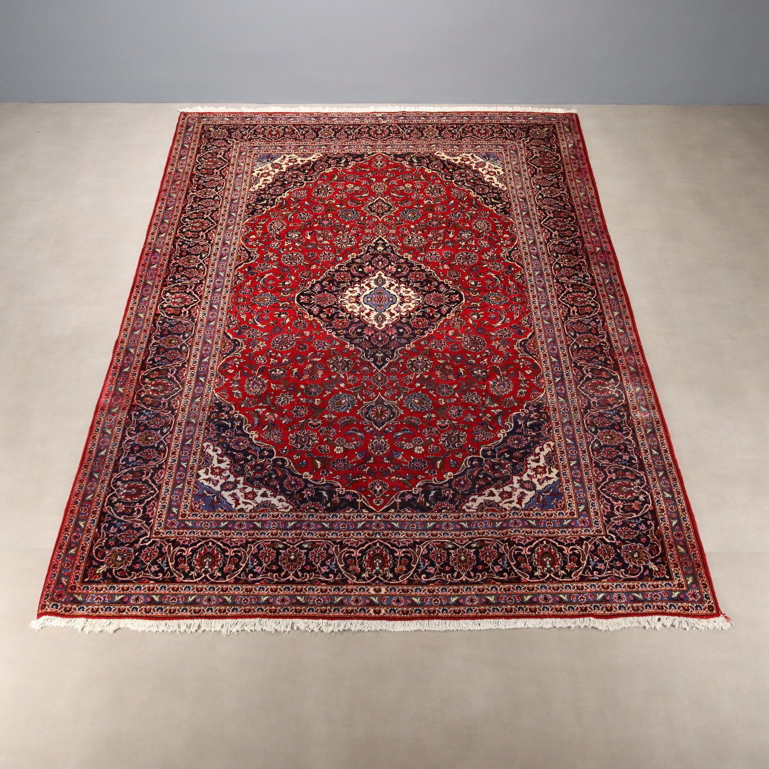 Antique Asian Carpet Cotton Wool Heavy Knot 167 X 116 In photo for sale