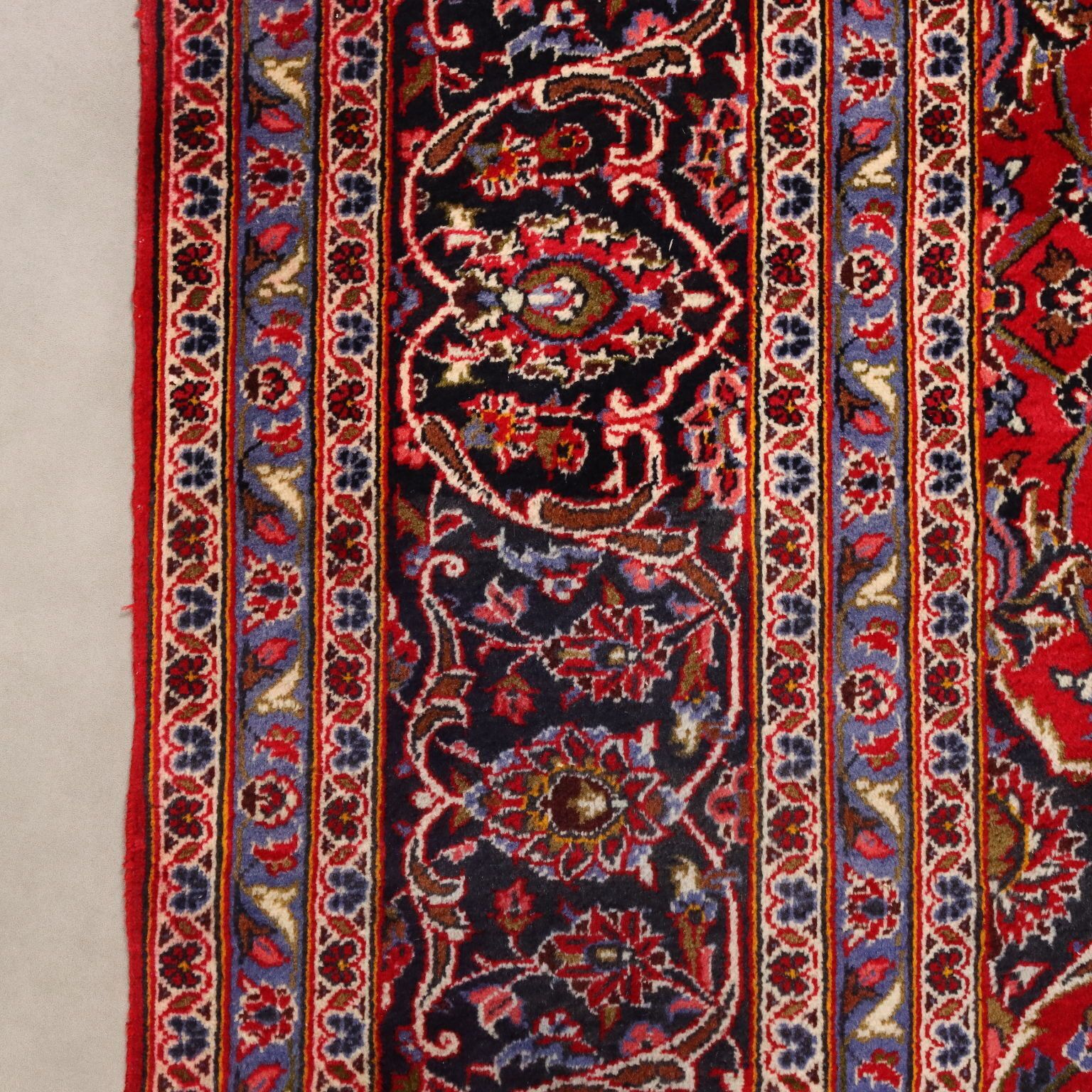 Antique Asian Carpet Cotton Wool Heavy Knot 167 X 116 In photo vintage