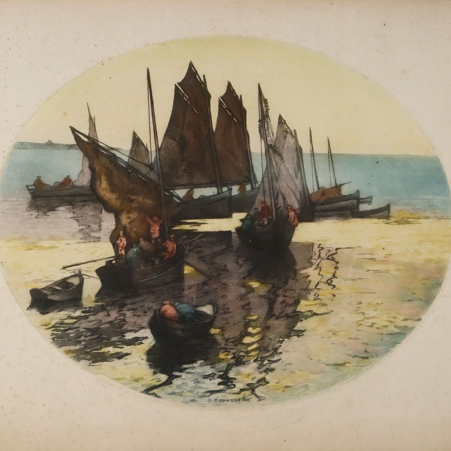 Lithographies modernes signées Georges Pierre Guinegault, XXe siècle photo for sale