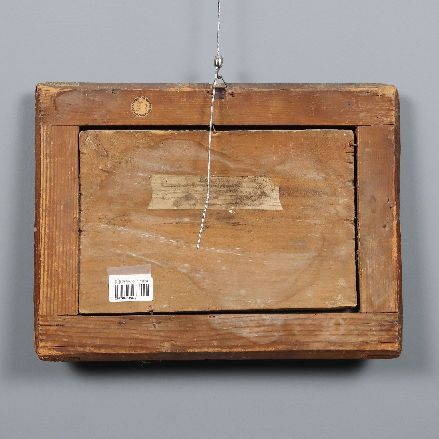 photo for sale Marqueterie en bois d'époque, Caïn et Abel, Italie, XIXe siècle