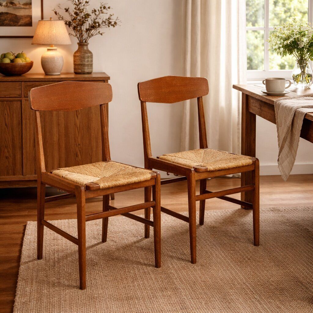 Vintage Chairs Beech Curved Plywood Design Italy 1950s photo furniture