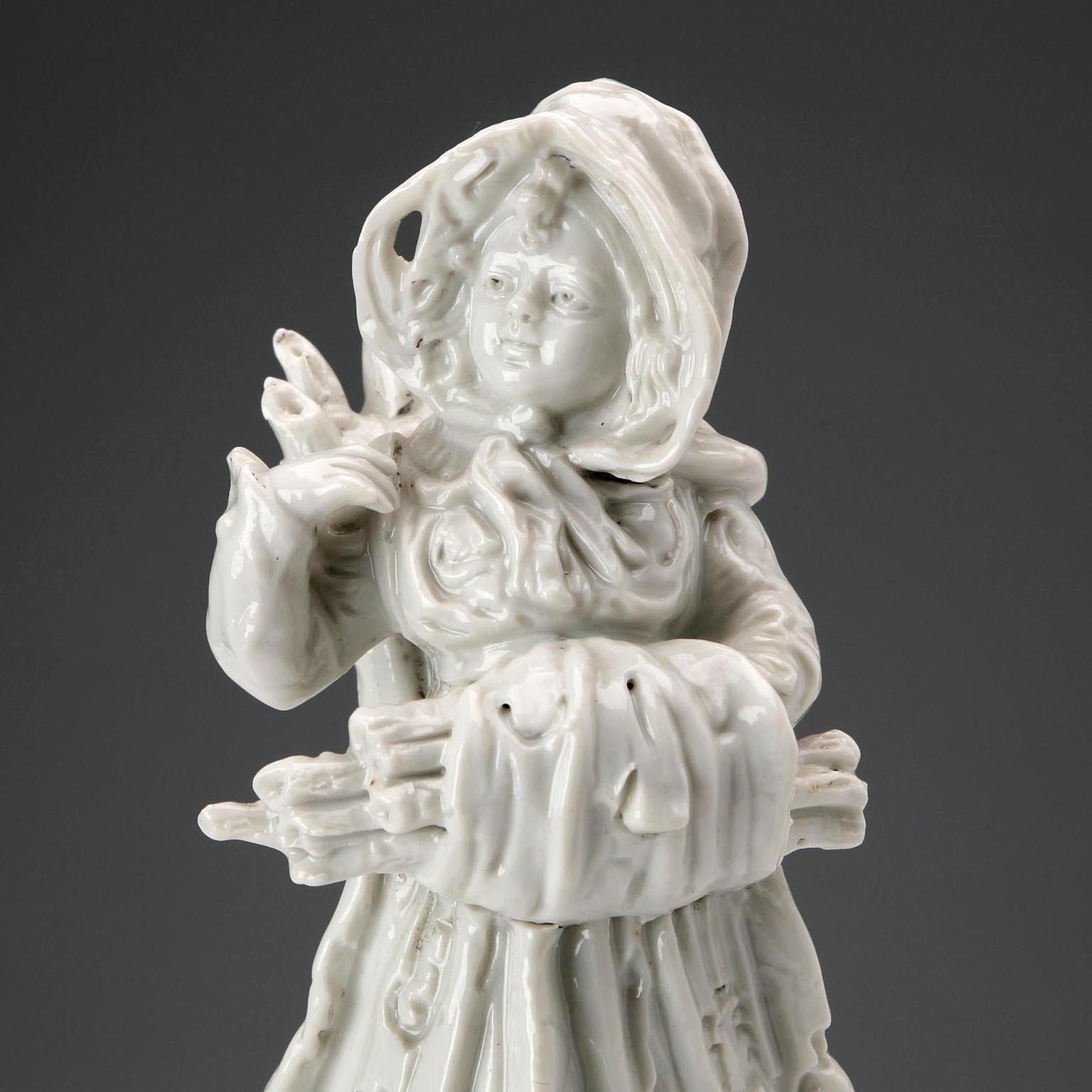 Antique Porcelain Figurine Capodimonte Italy XIX Century photo vinterior