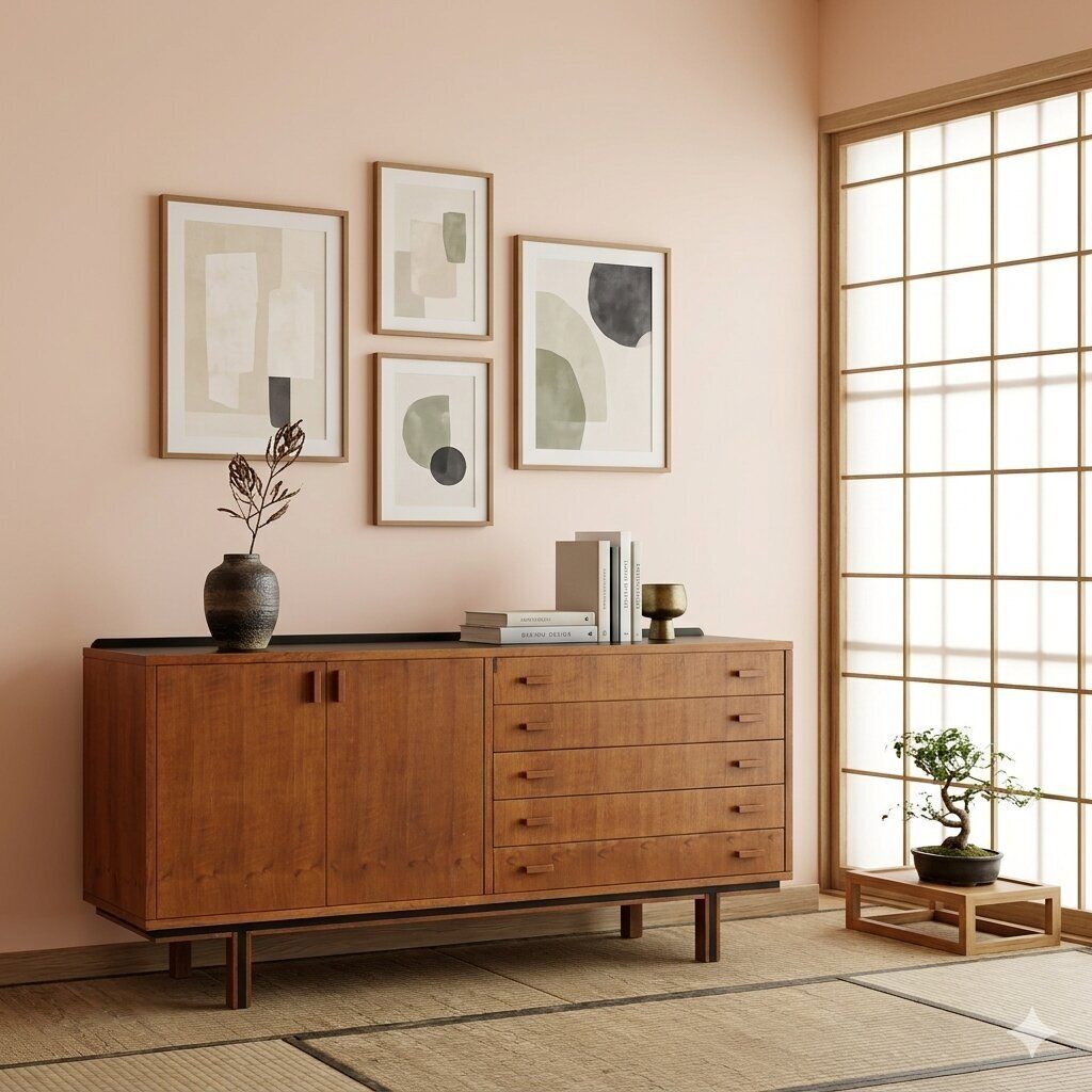 Vintage Sideboard Tanganyka Walnut Metal Design Italy 1960s photo furniture