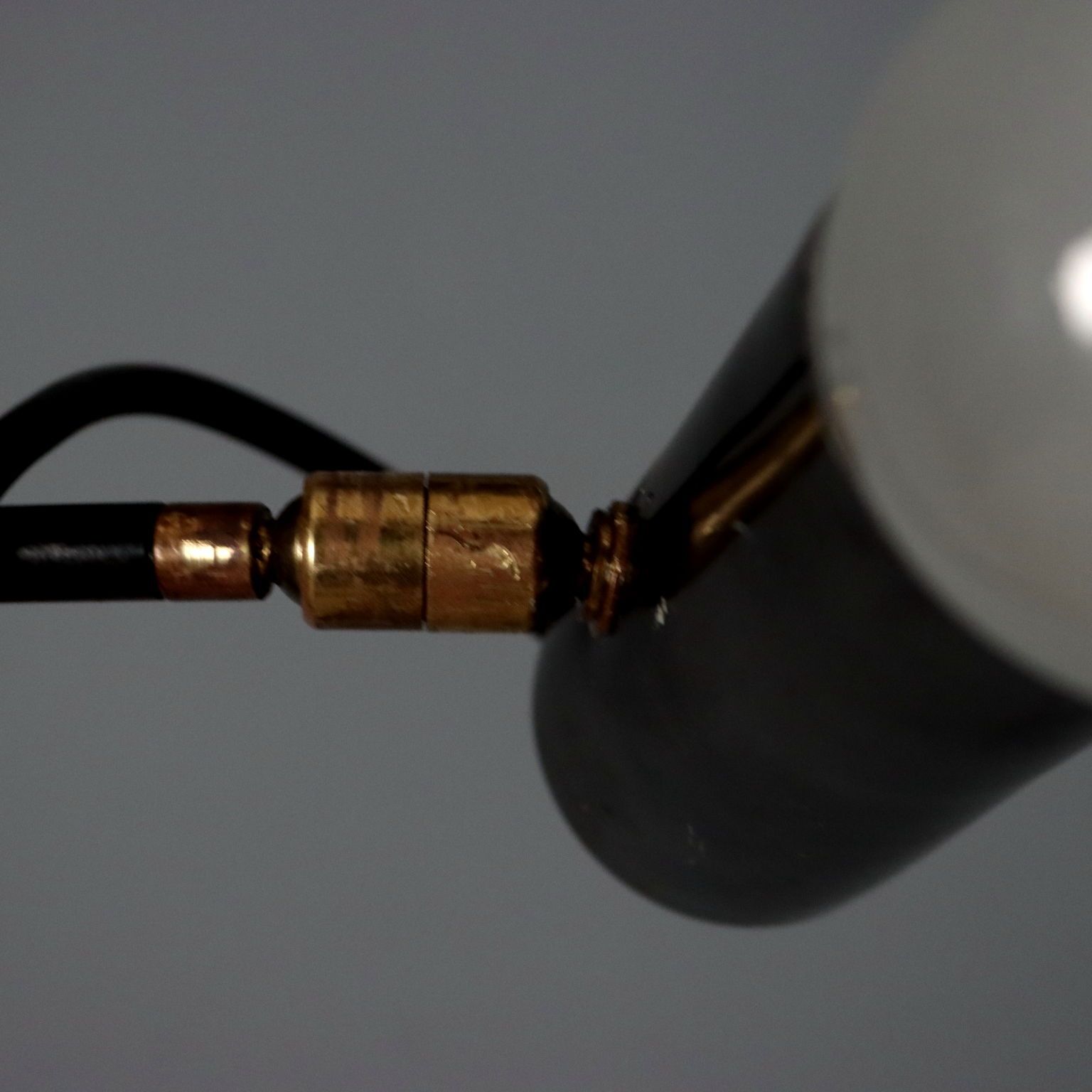 Lampadaire vintage en métal aluminium, design italien, années 1960 photo buy