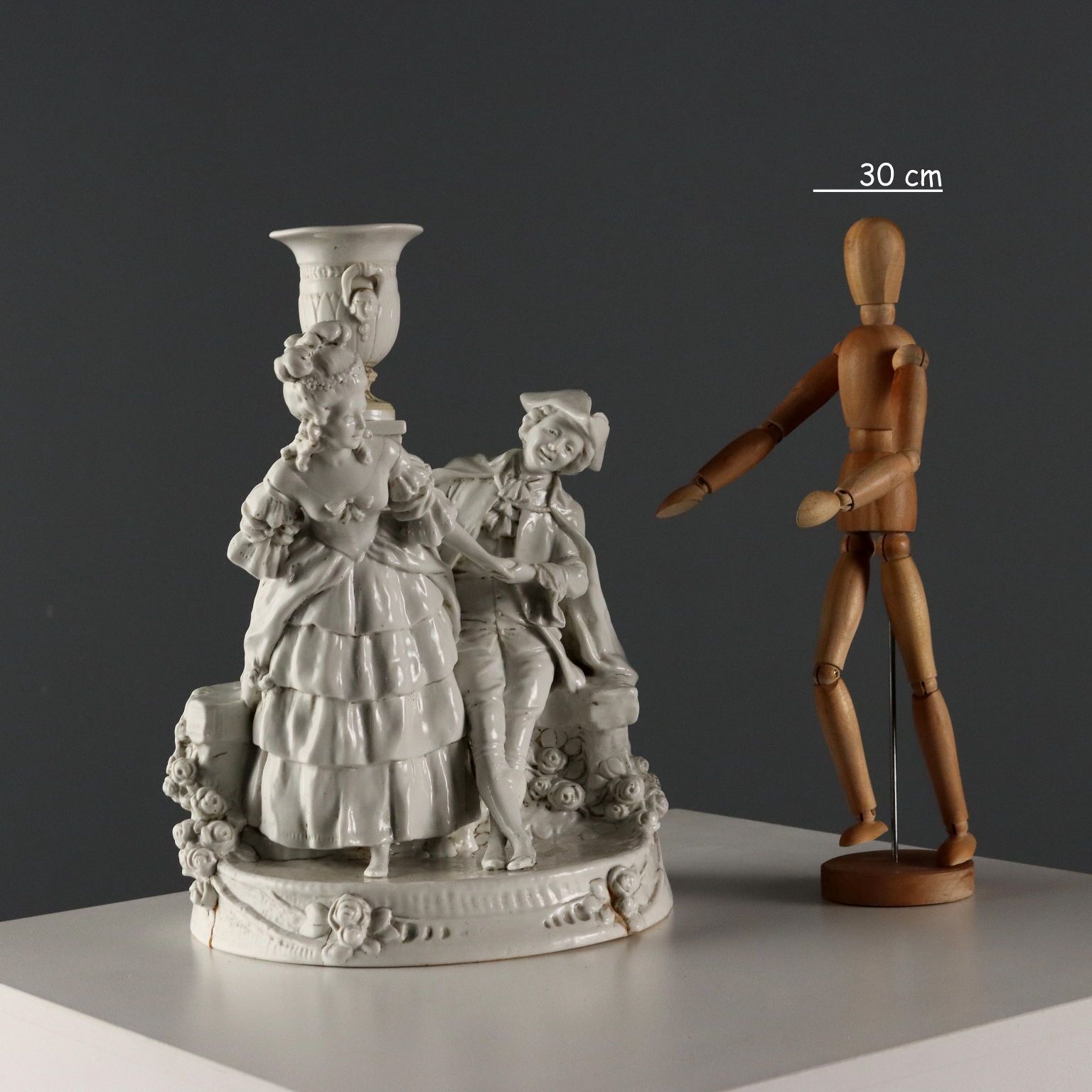 Antique Figurine Capodimonte's Porcelain XIX Century photo furniture