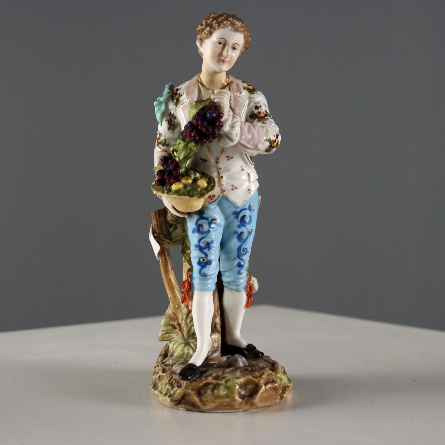 Antique Figurines Volksted Porcelain Germany XIX Century photo vintage