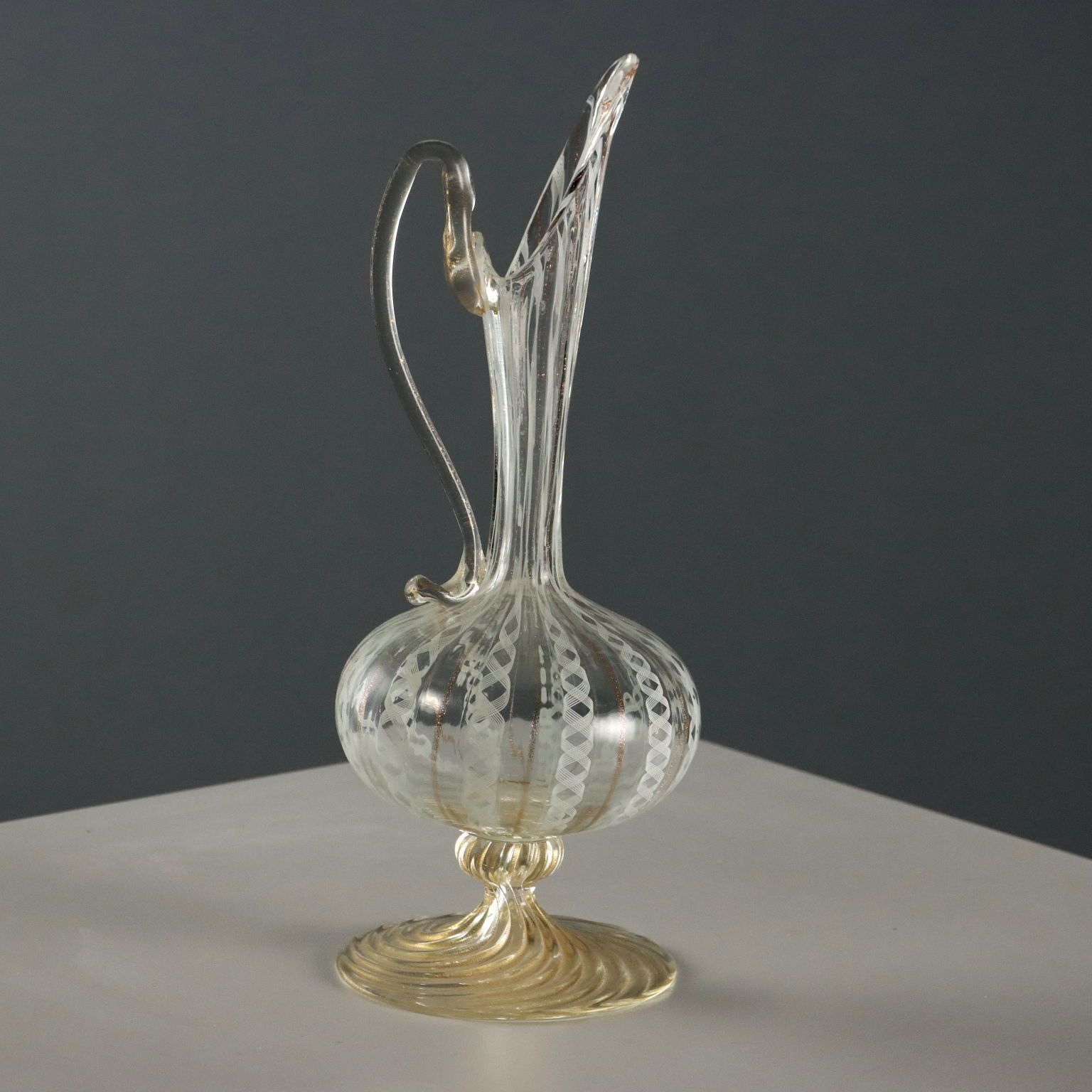 Vintage Pourer Glass Murano Manufacture Italy 1950s 1960s