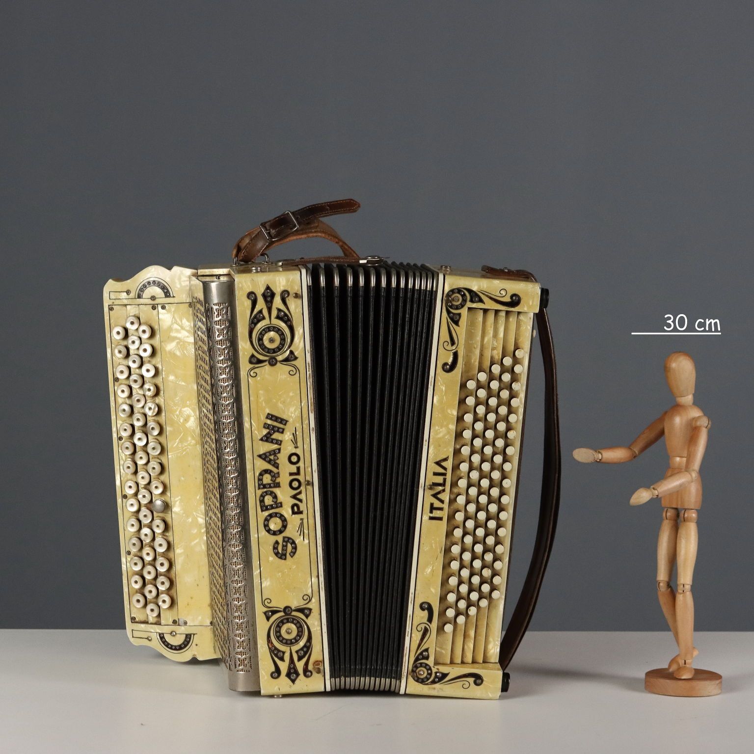 Vintage Paolo Soprani Accordion Bakelite Italy 1930s photo furniture