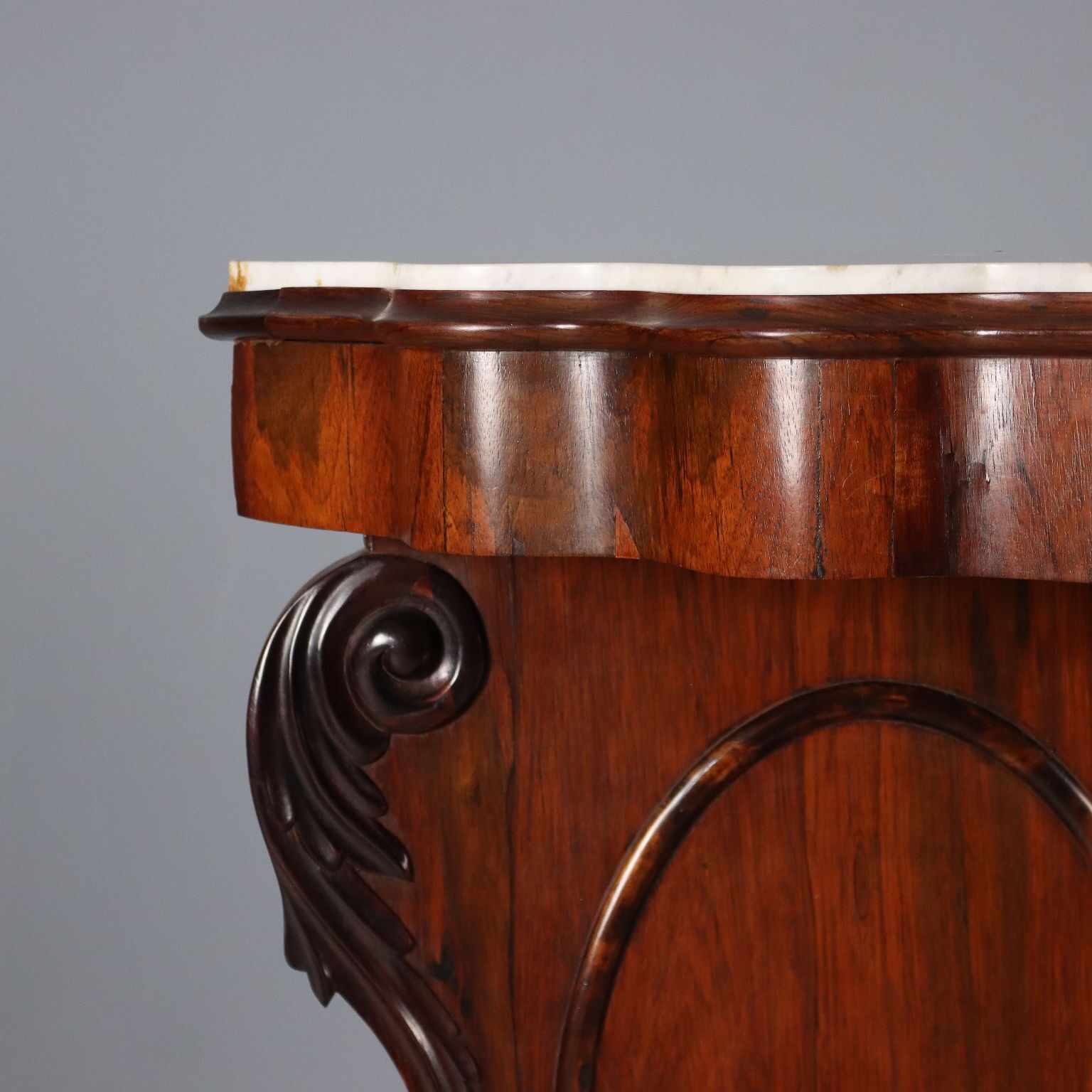 Antique Console Louis Philippe Bois De Violette Marble XIX Century photo 1060.0