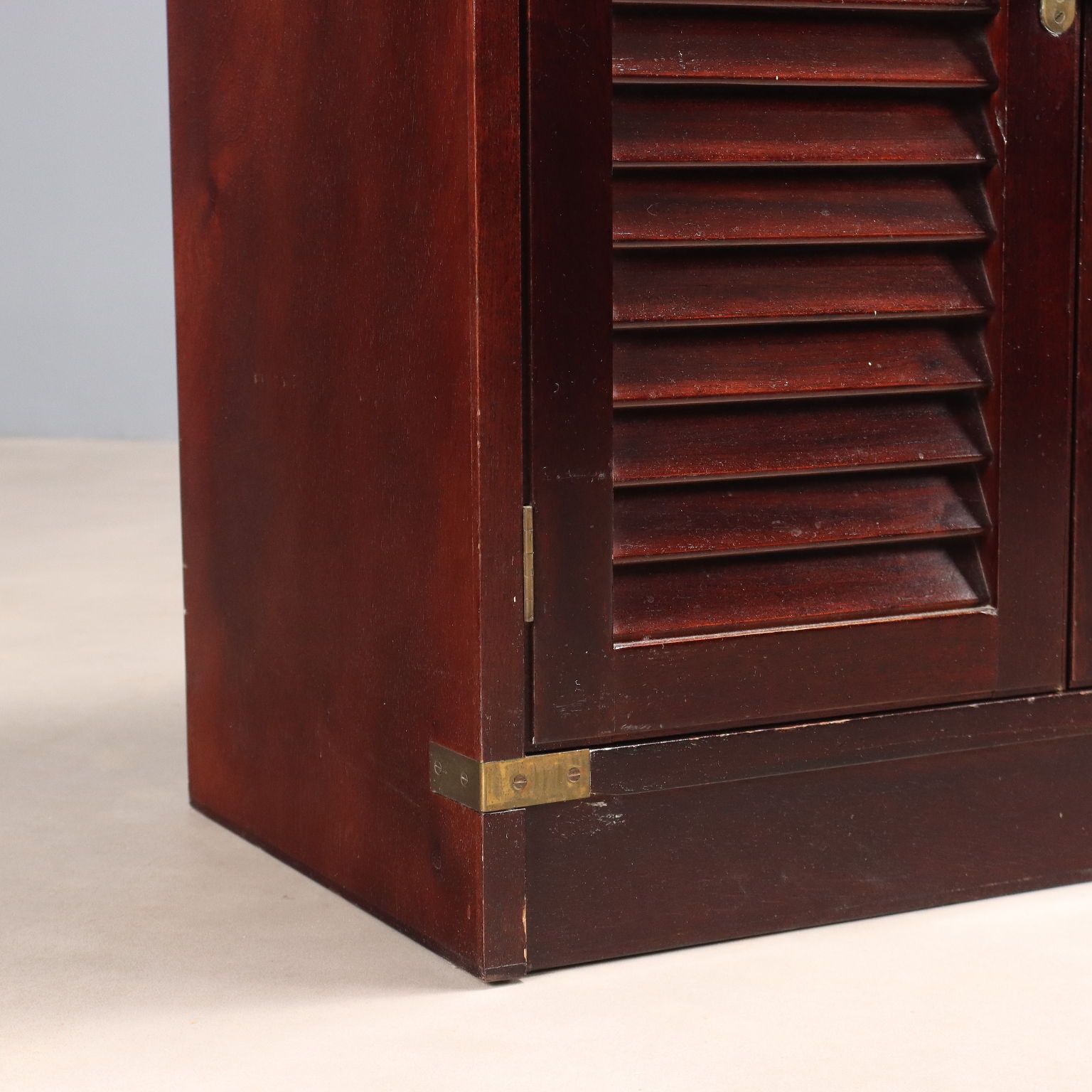 photo for sale Antique Cupboard Navy Style Mahogany Veneer 2 Drawers XX Century