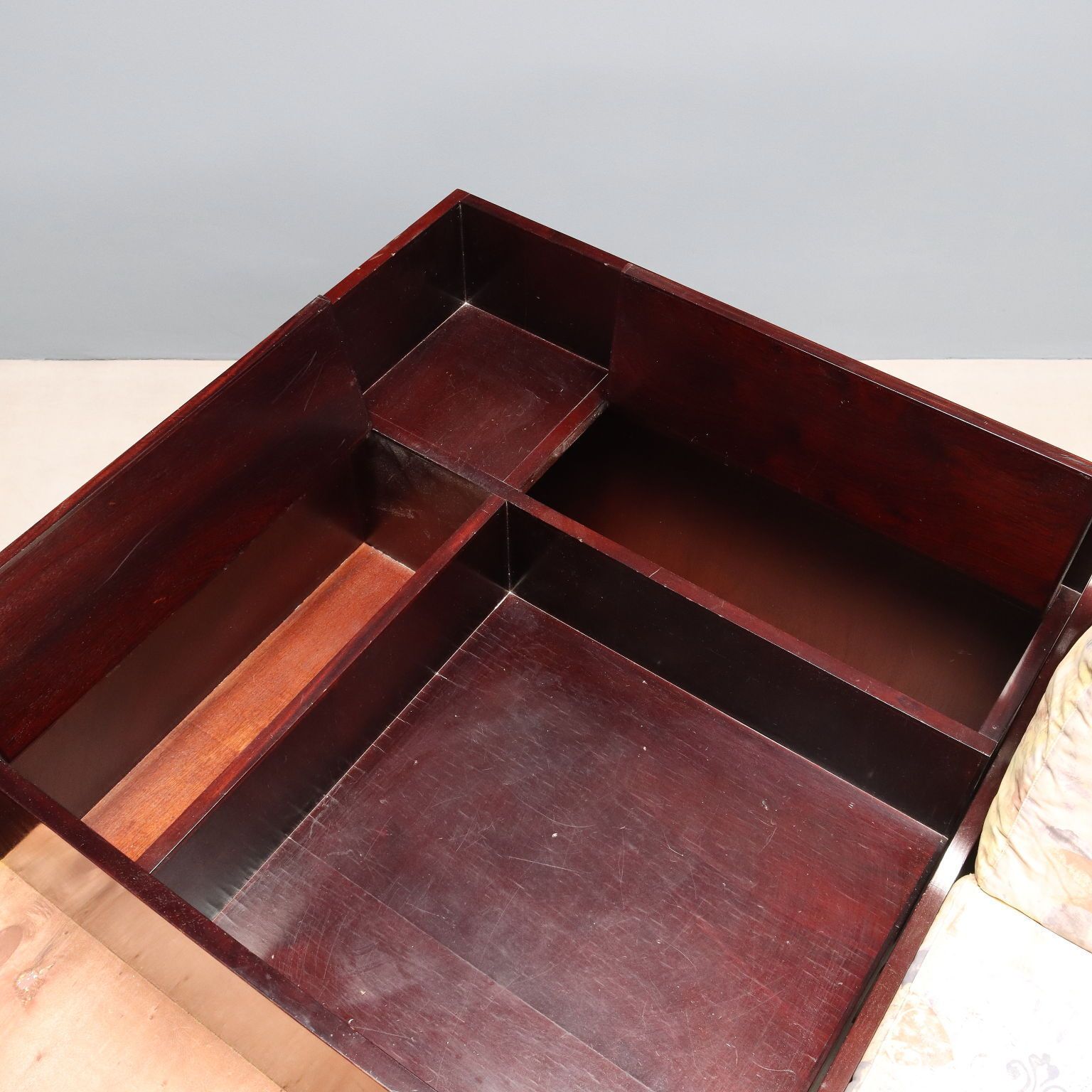 photo for sale Antique Single Bed Navy Style Mahogany Veneer Italy XX Century