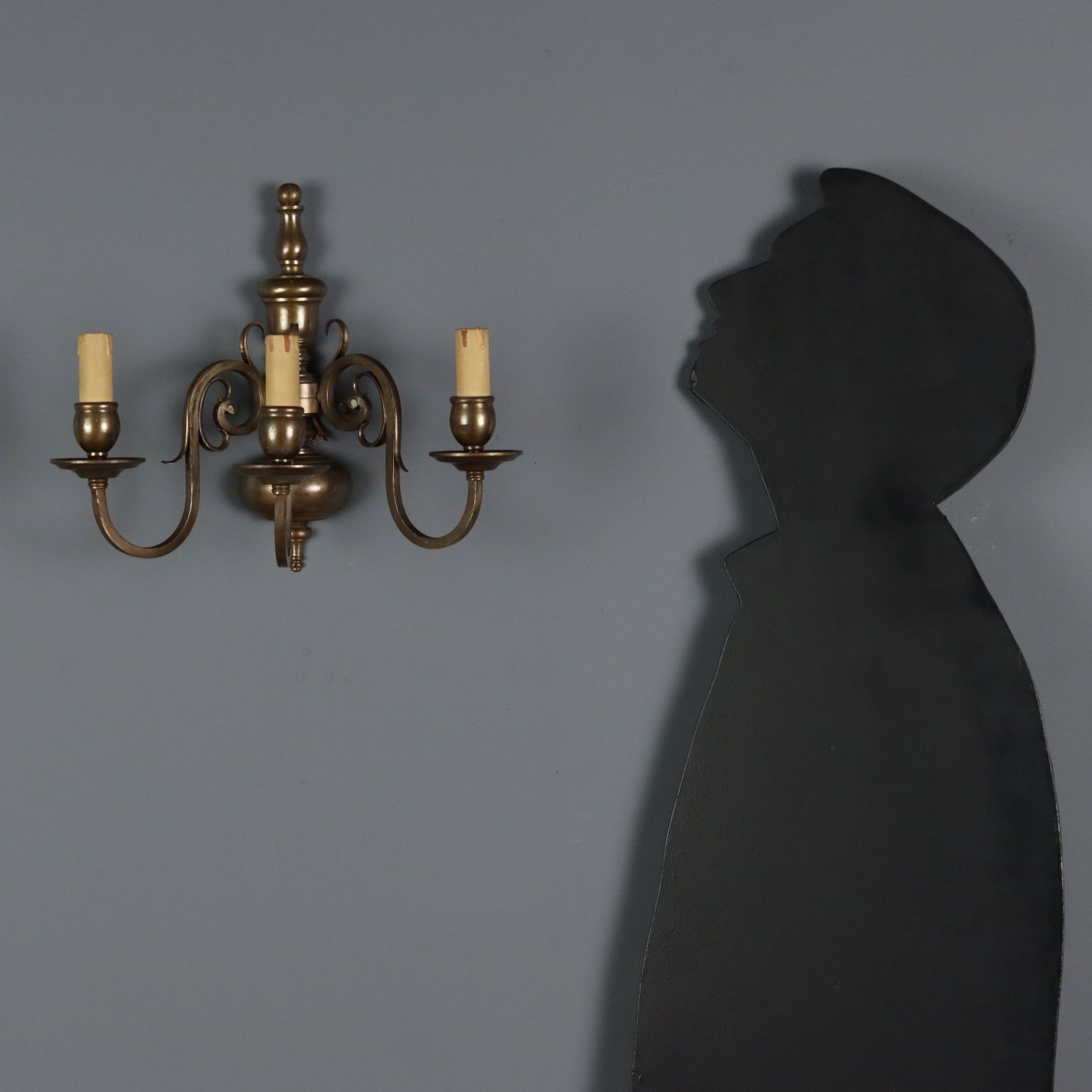 Antique Wall Lamps Bronze 3 Lights Decorations Italy XX Century photo furniture