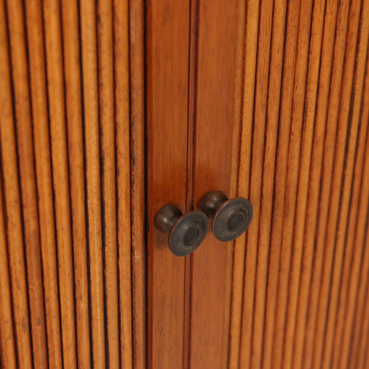 Small Vintage Cupboard Teak Veneer Design Italy 1950s 1960s photo vintage