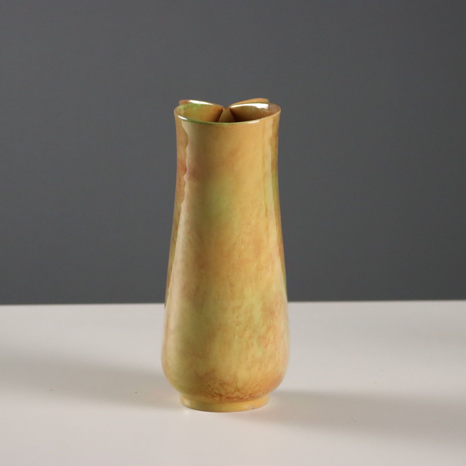 Vintage Vase Enamelled Ceramic Industria Ceramica Umbra 1980s photo Home Decor