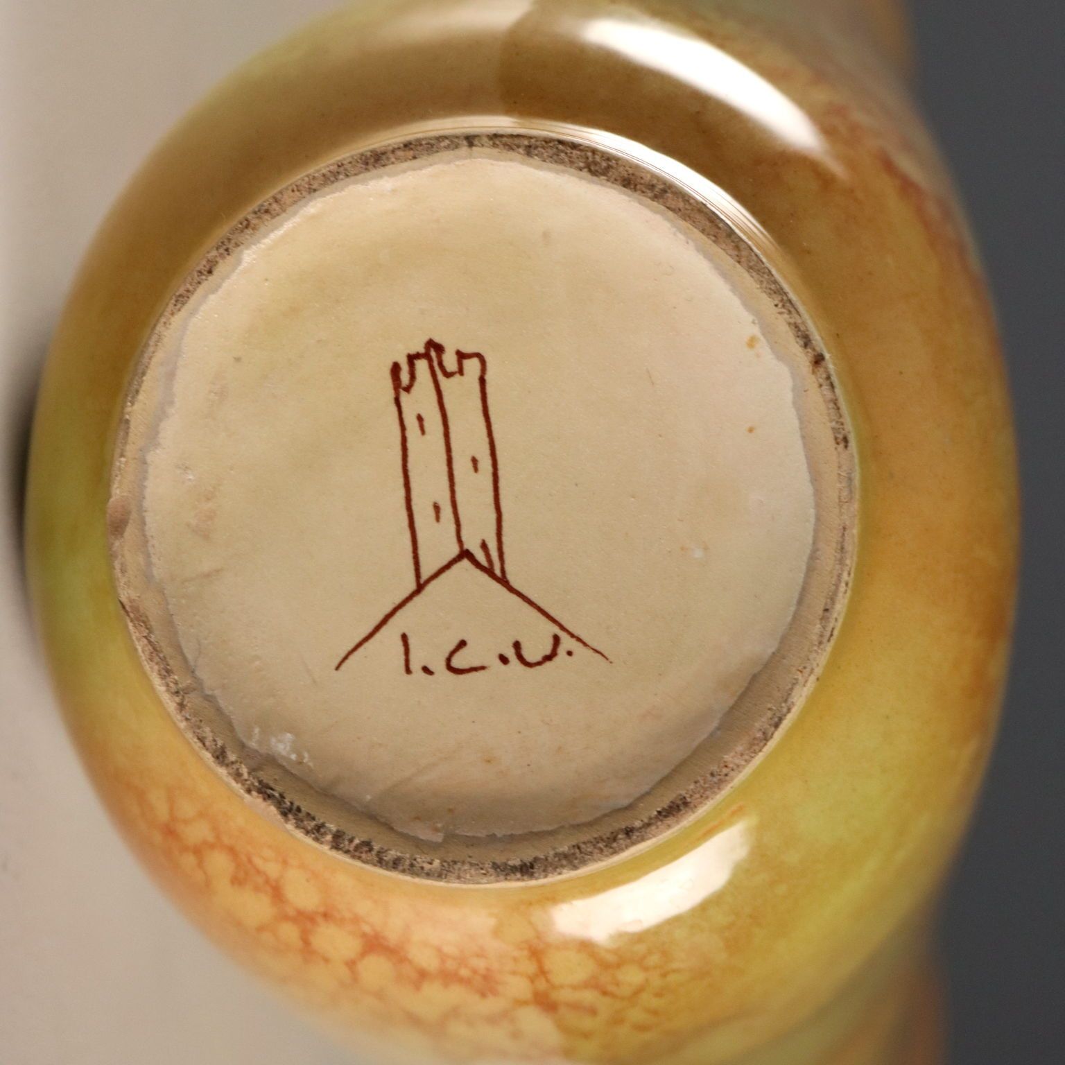 Vase vintage en céramique émaillée Industria Ceramica Umbra, années 1980 photo 150.0