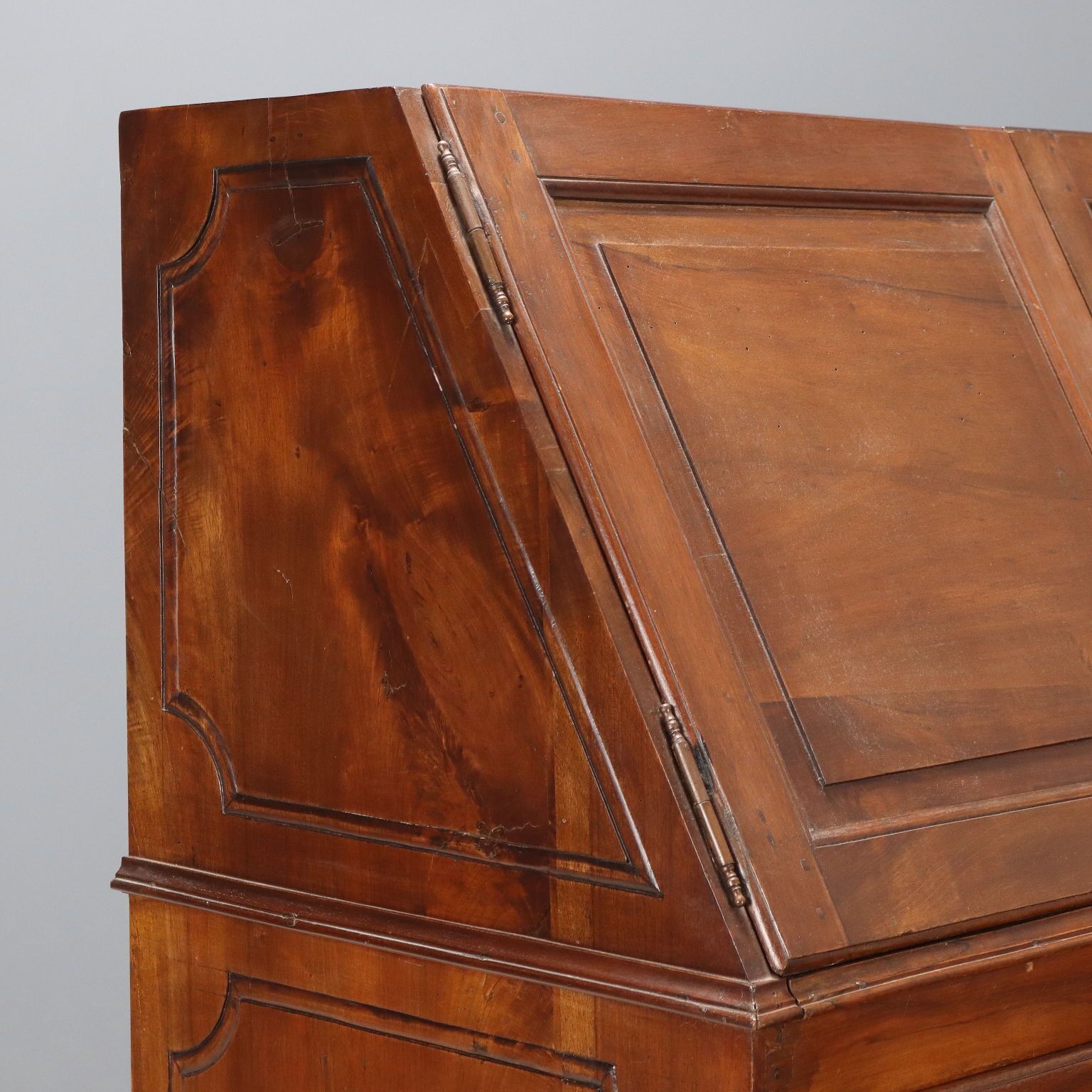 Antique Cupboard Walnut Fir Drawers Italy XIX Century photo vintage