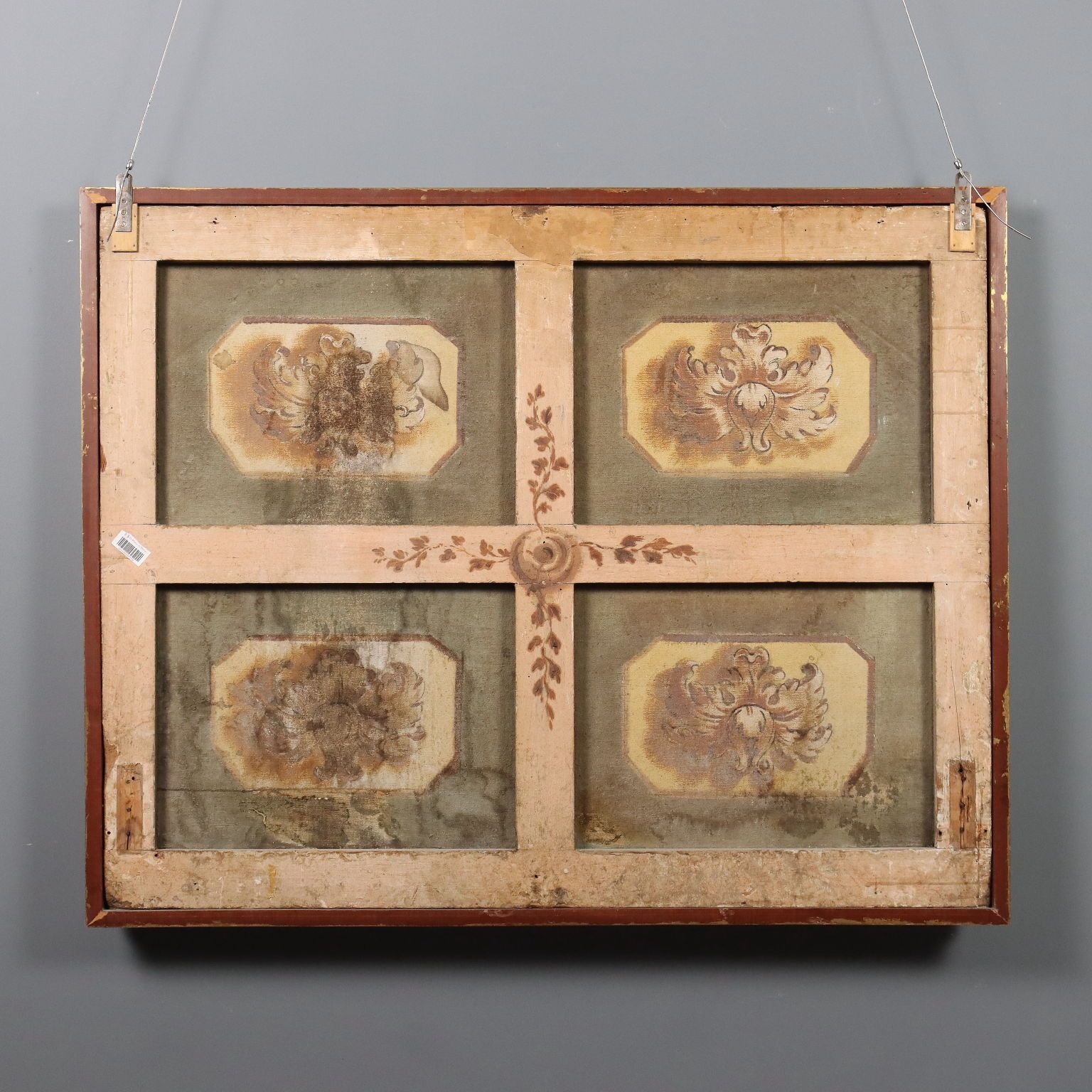 photo for sale Antique Painting Overdoor Oil On Canvas Italy XIX Century