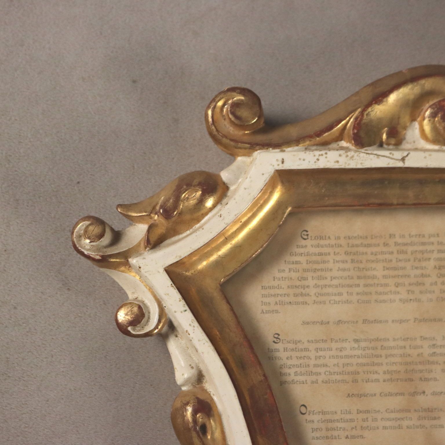 Altar Cards Neo Baroque Carved Wood Italy XIX Century photo vinterior