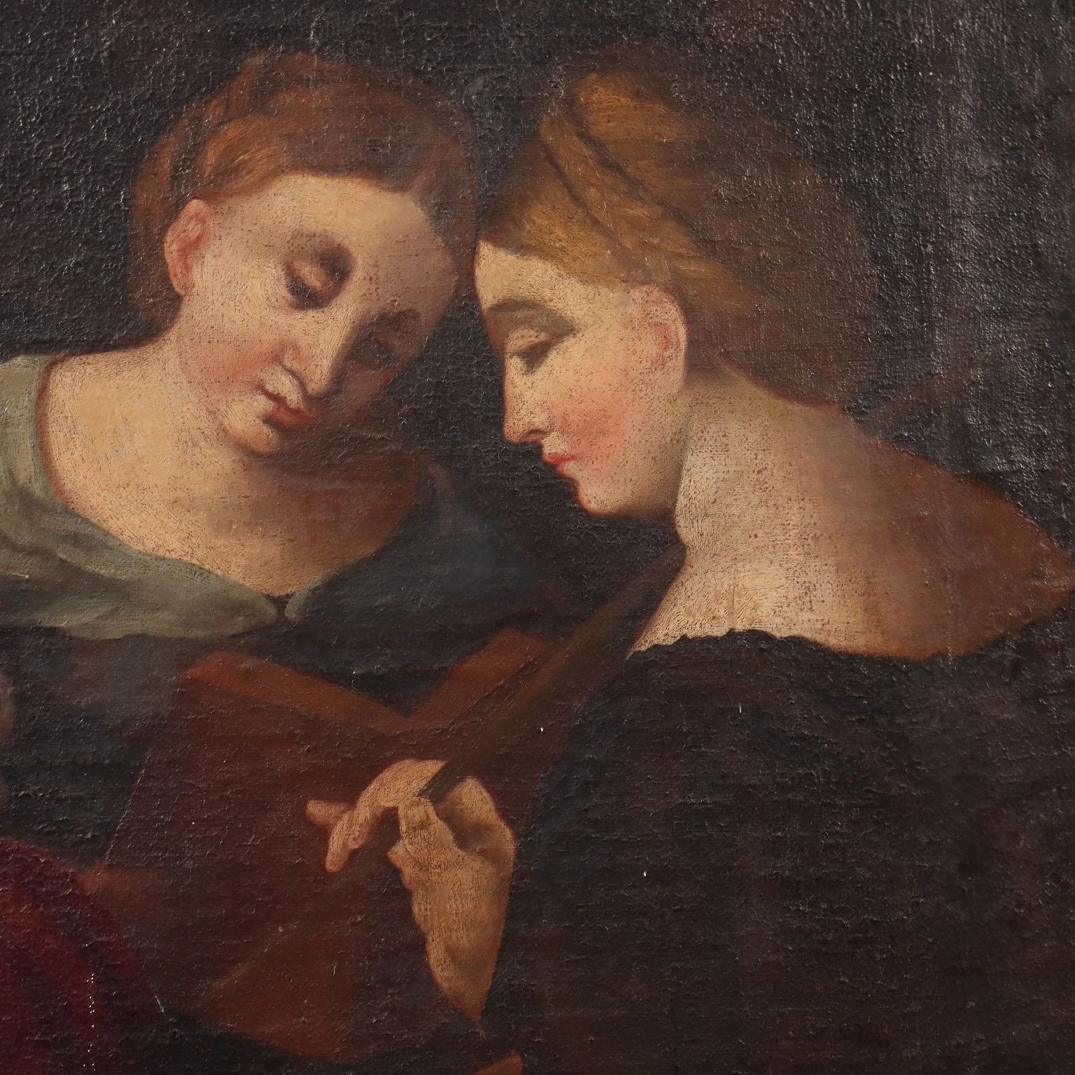 Tableau d'époque, Sainte Conversation, d'après Jacopo Palma photo vinterior